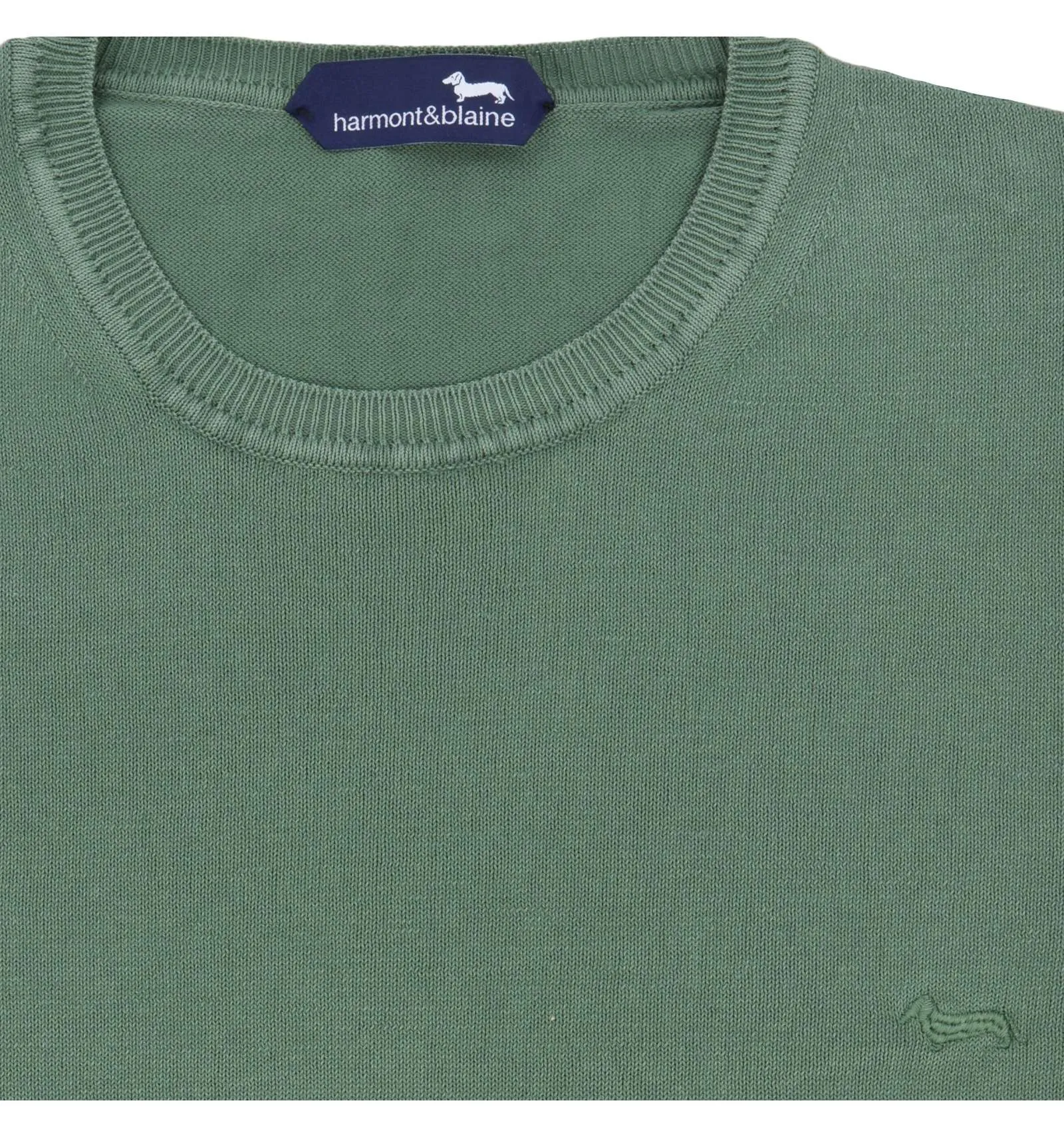HARMONT & BLAINE uomo maglia paricollo verde HRH393 030803 629