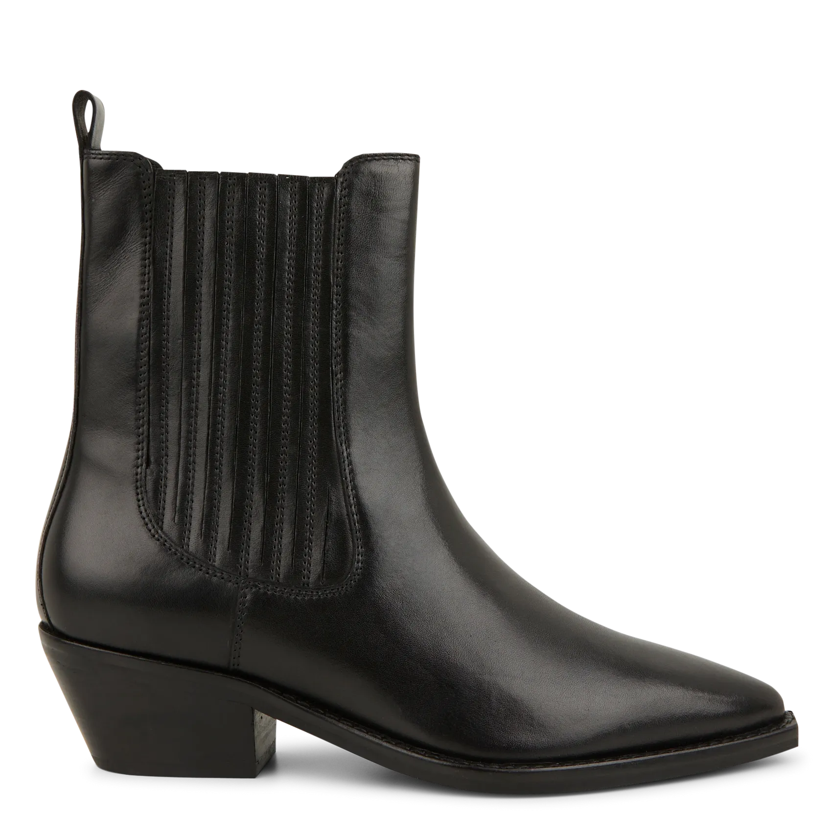  IKKS   Stivali texani con tacco in pelle | Nero