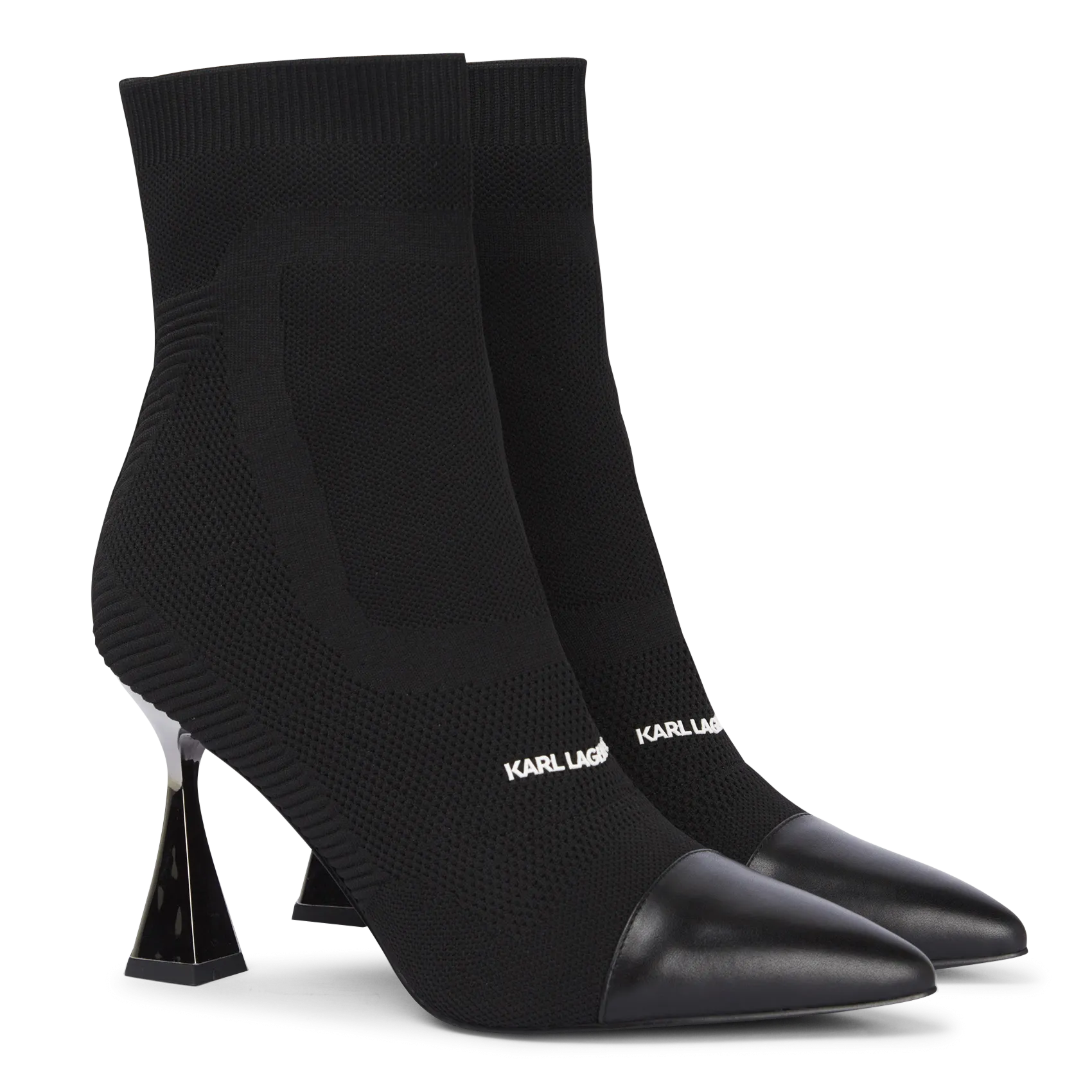  KARL LAGERFELD   DEBUT - Stivali a punta con tacco | Nero
