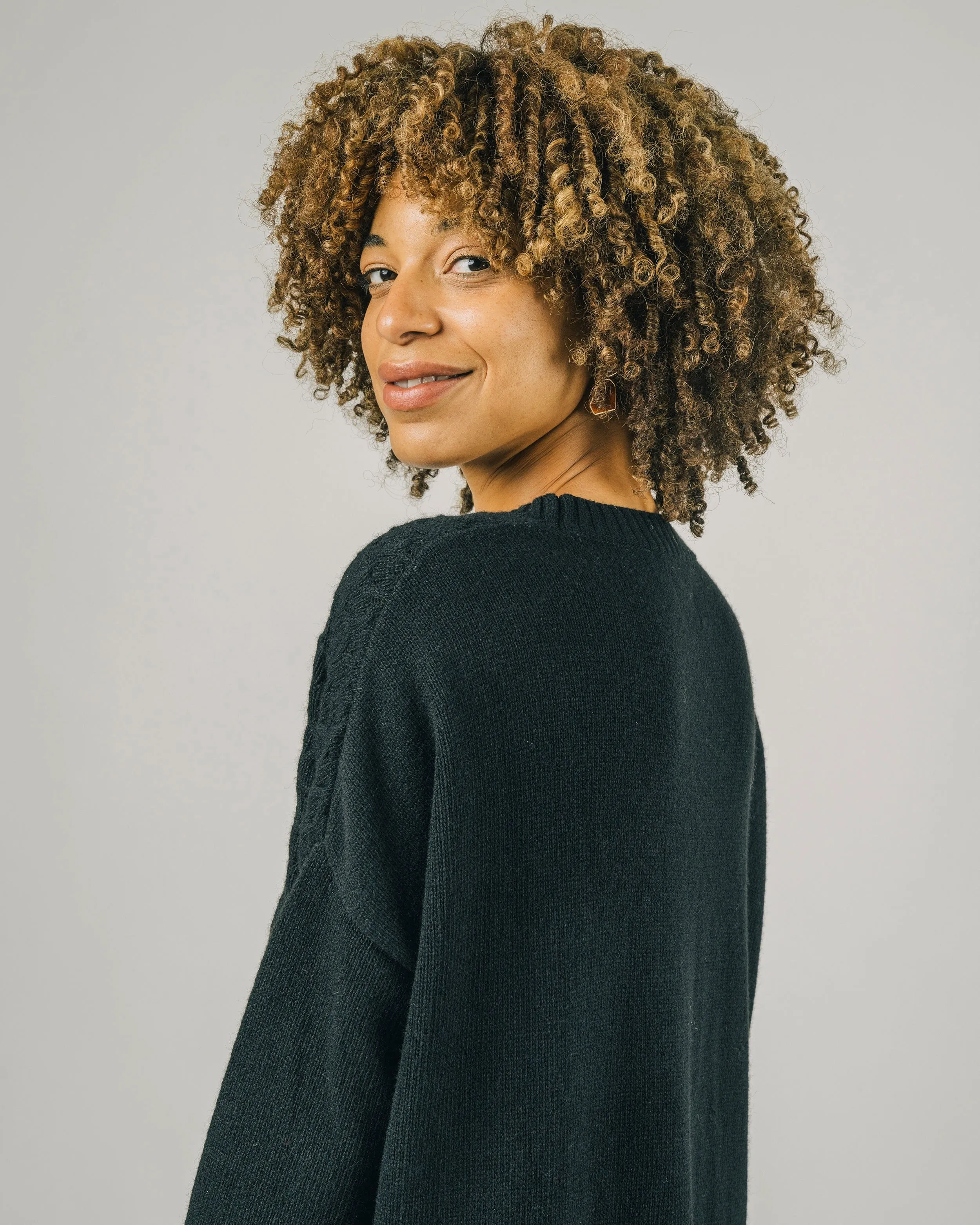 KNITTED DRESS - BLACK