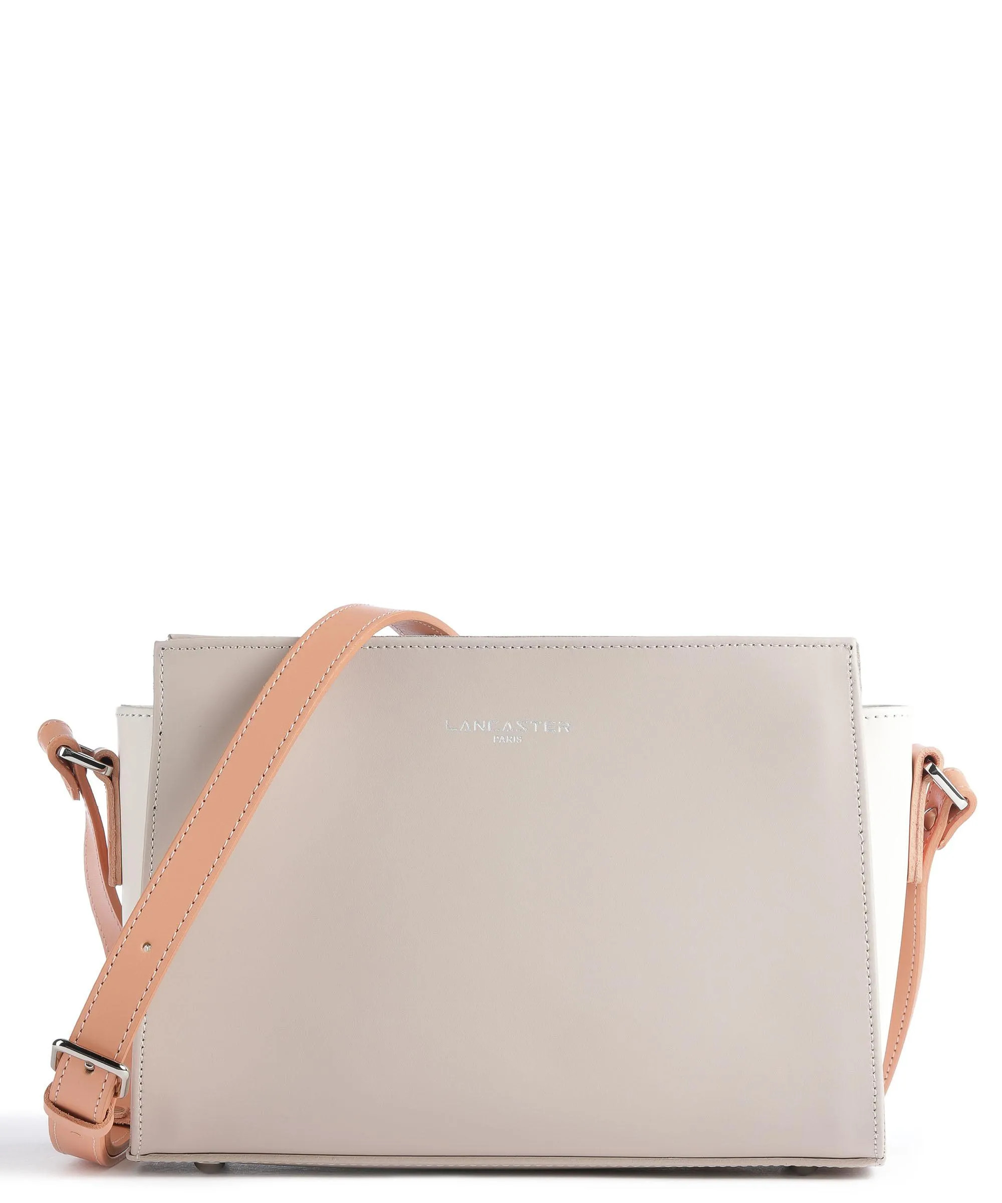  Lancaster Smooth Borsa a tracolla pelle di vacchetta liscia beige  