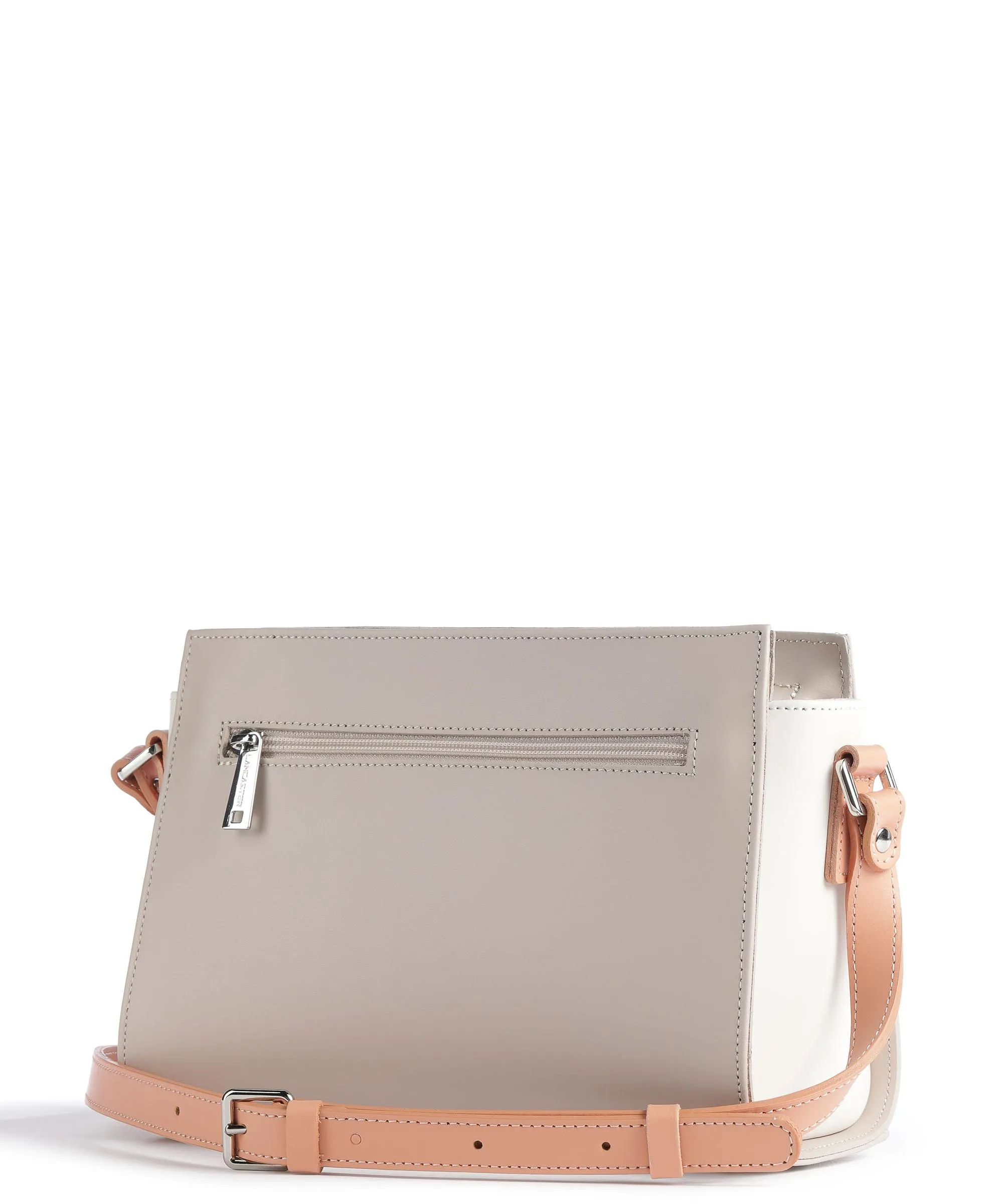  Lancaster Smooth Borsa a tracolla pelle di vacchetta liscia beige  