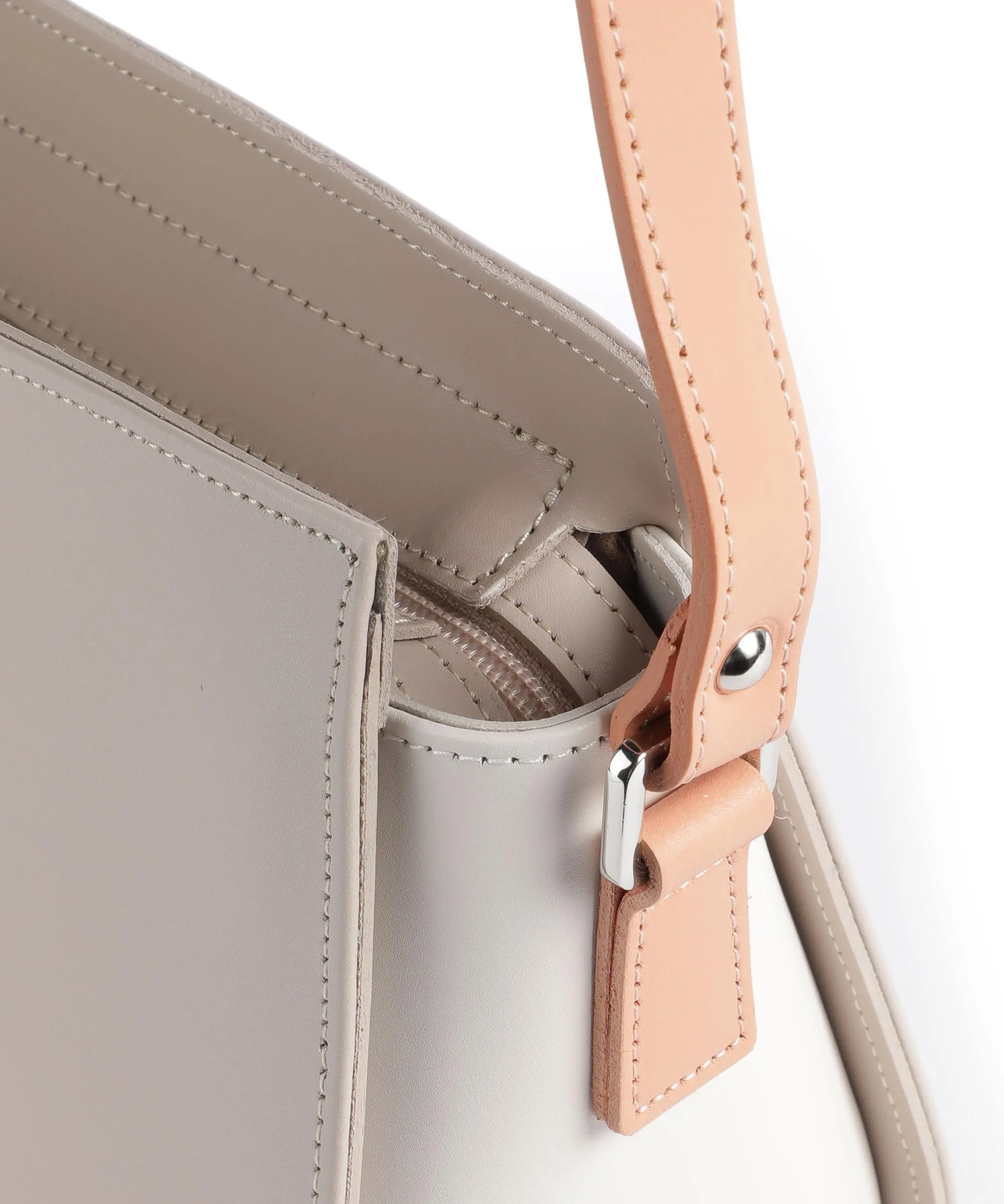  Lancaster Smooth Borsa a tracolla pelle di vacchetta liscia beige  