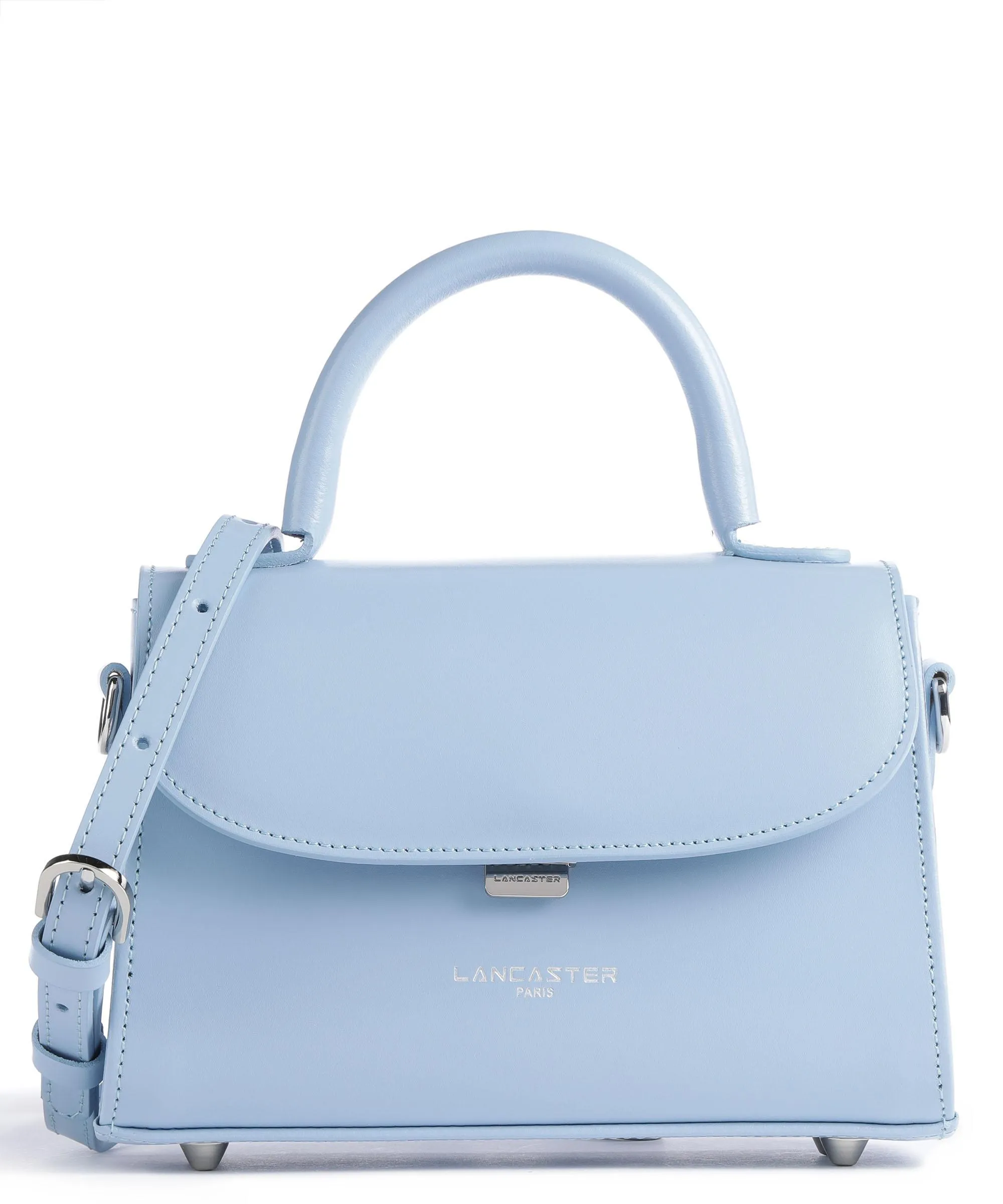  Lancaster Suave Even Borsa a mano pelle di vacchetta liscia blu chiaro  