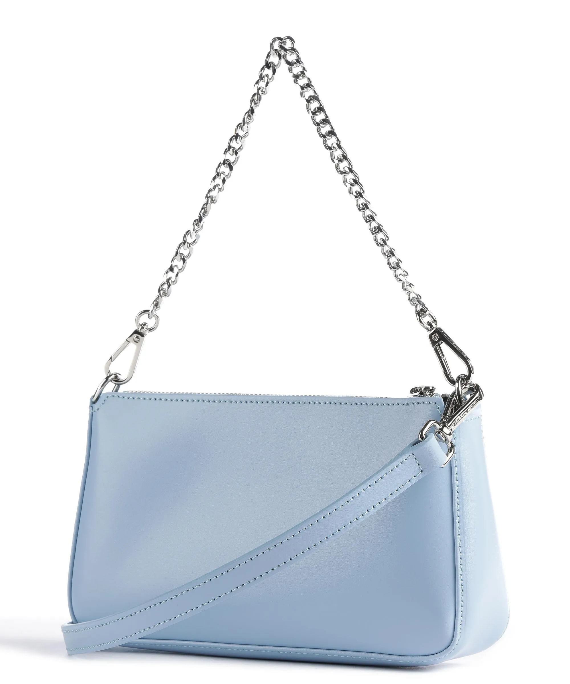 Lancaster Suave Even Borsa a spalla pelle di vacchetta liscia blu chiaro  