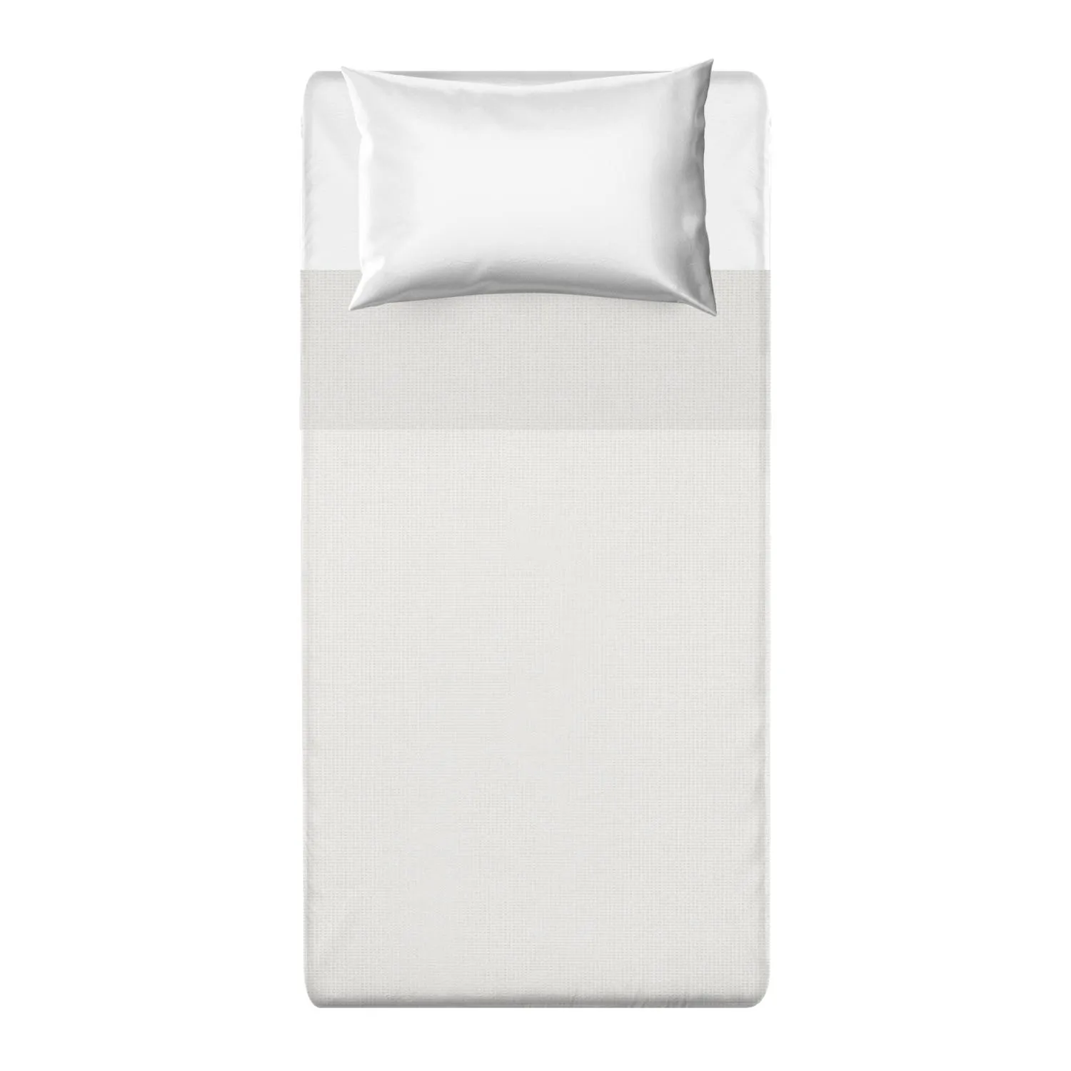 Lenzuolo piano singolo - cotone percalle bianco 