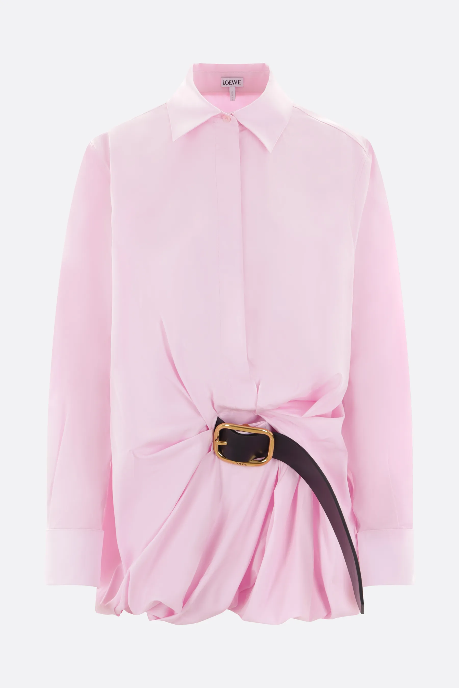  LOEWE camicia in popeline con cintura 