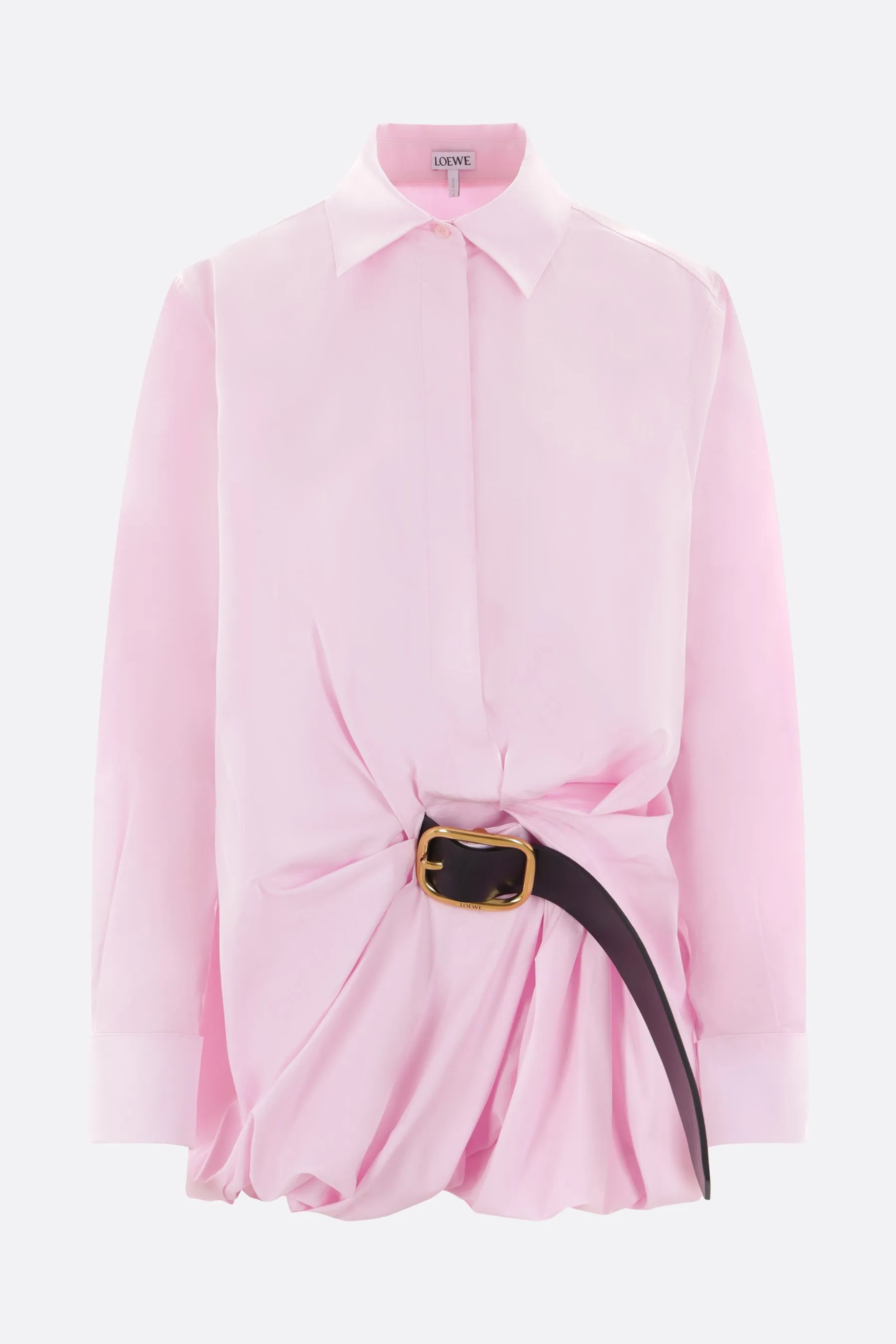  LOEWE camicia in popeline con cintura 