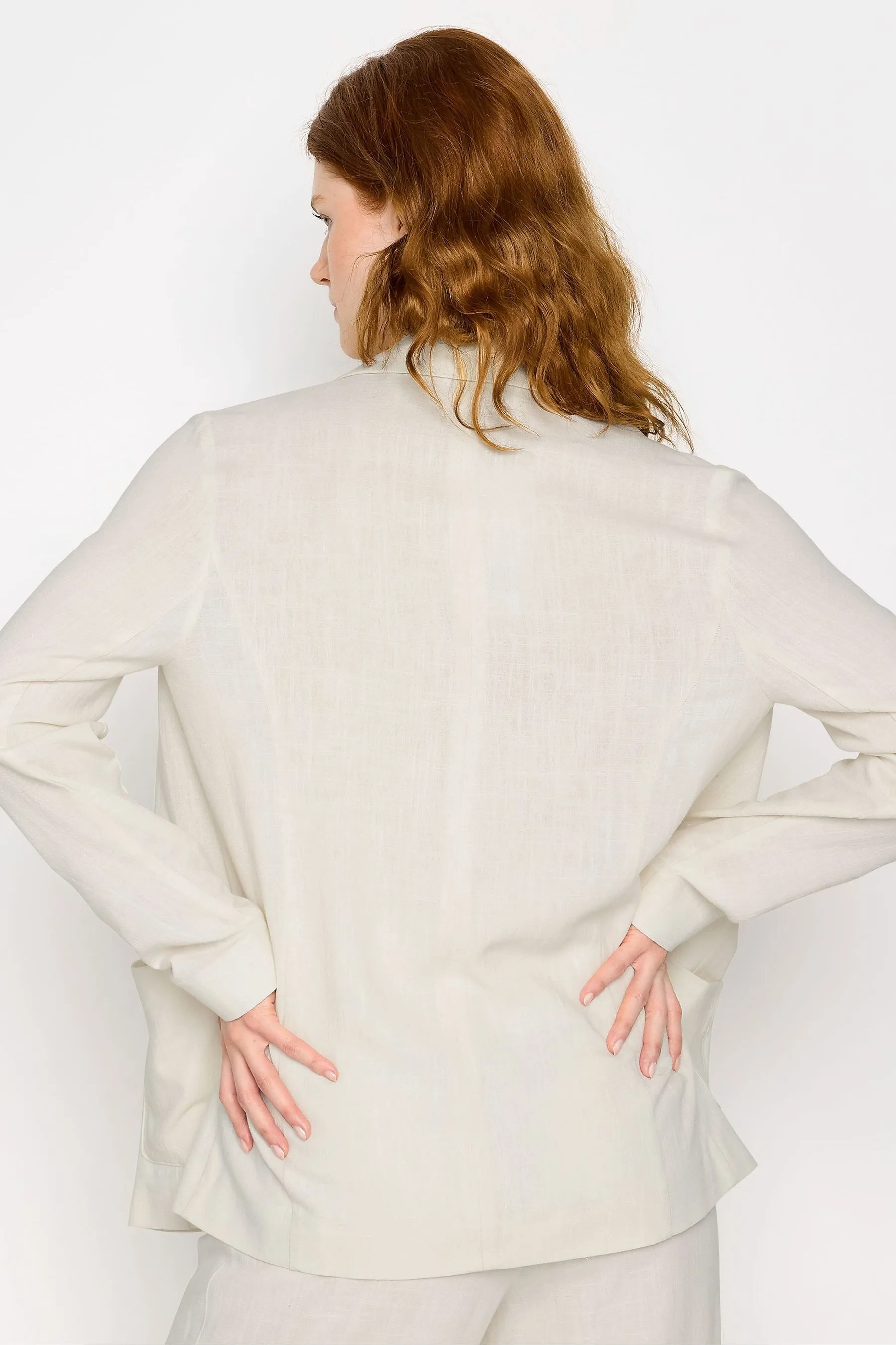 Long Tall Sally - LTS Tall Nero - Blazer in lino    