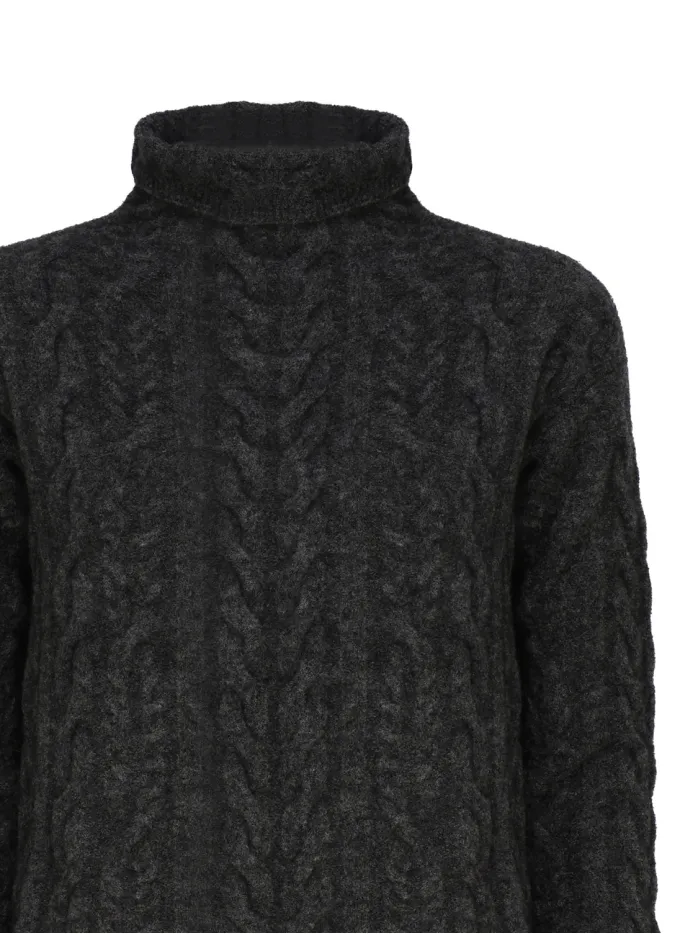 MAGLIA A COLLO ALTO IN LANA E MOHAIR