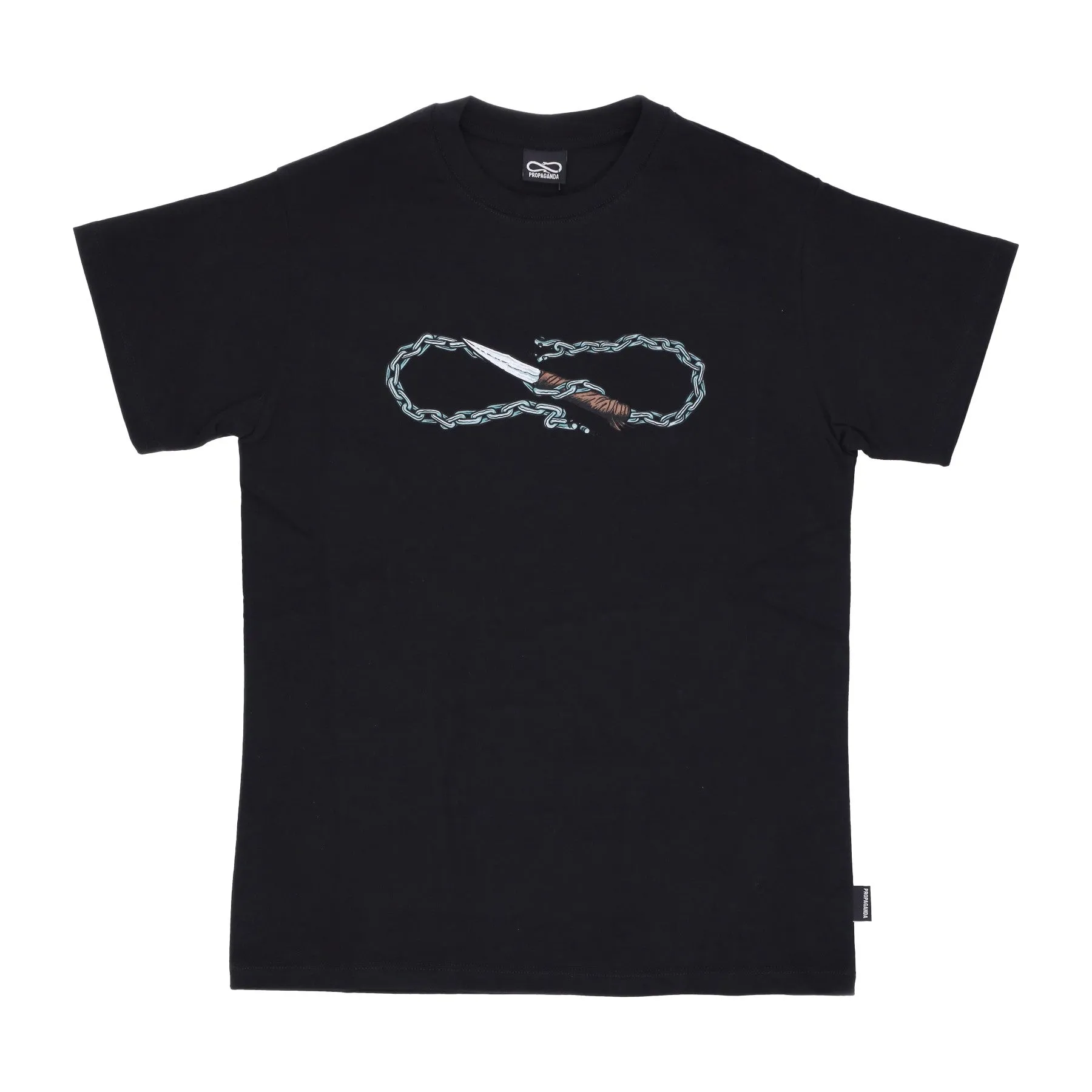 Maglietta Uomo Logo Chain Tee Black