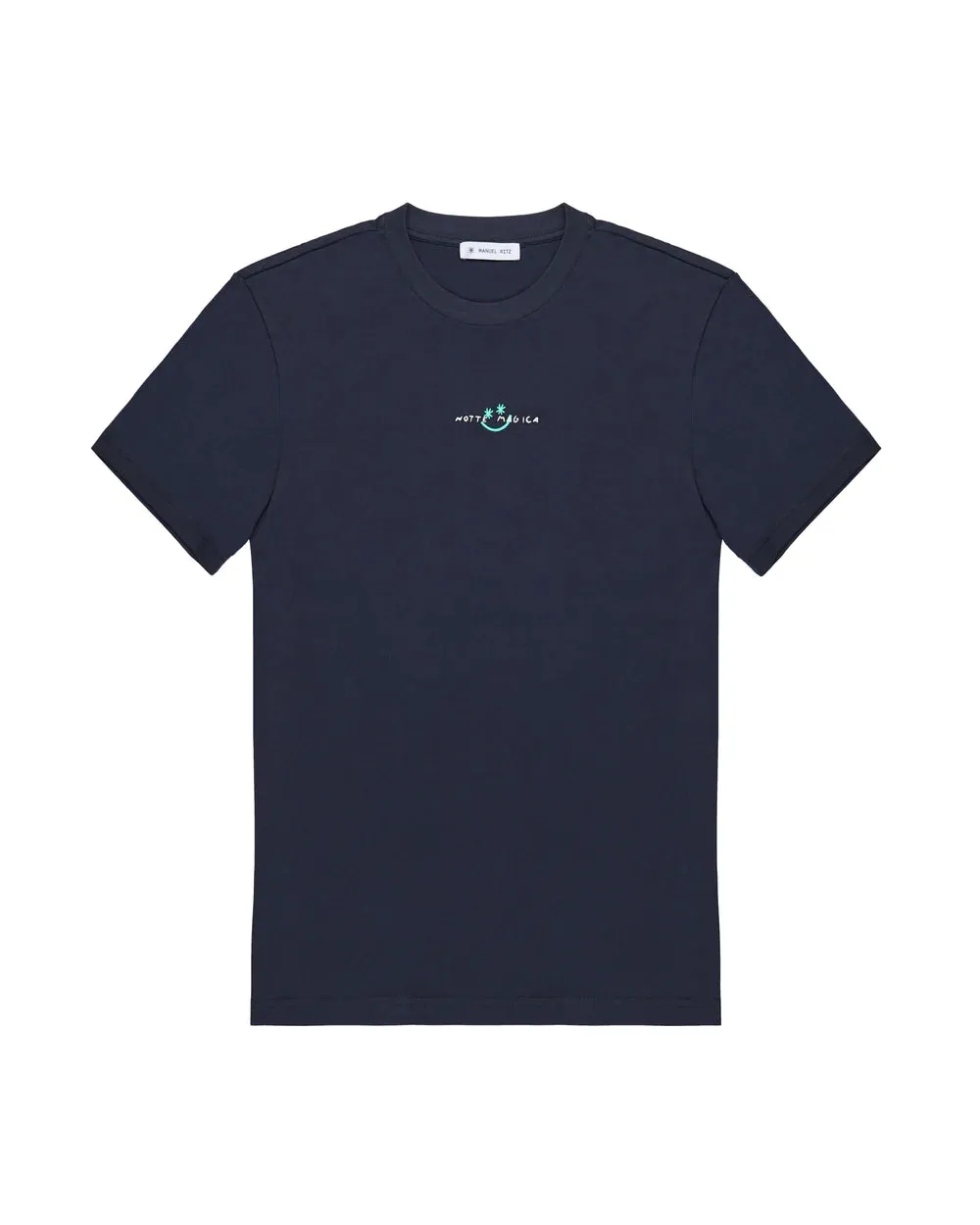 Manuel Ritz T-shirt 'notte magica' in cotone blu