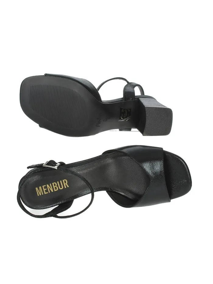 Menbur  SANDALI CON TACCO 25600 NERO