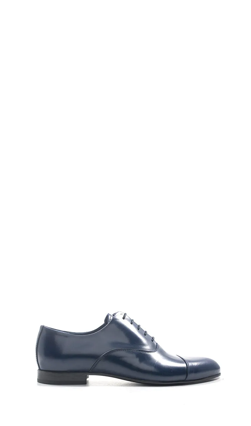 MEZZETINTE Stringata uomo blu in pelle