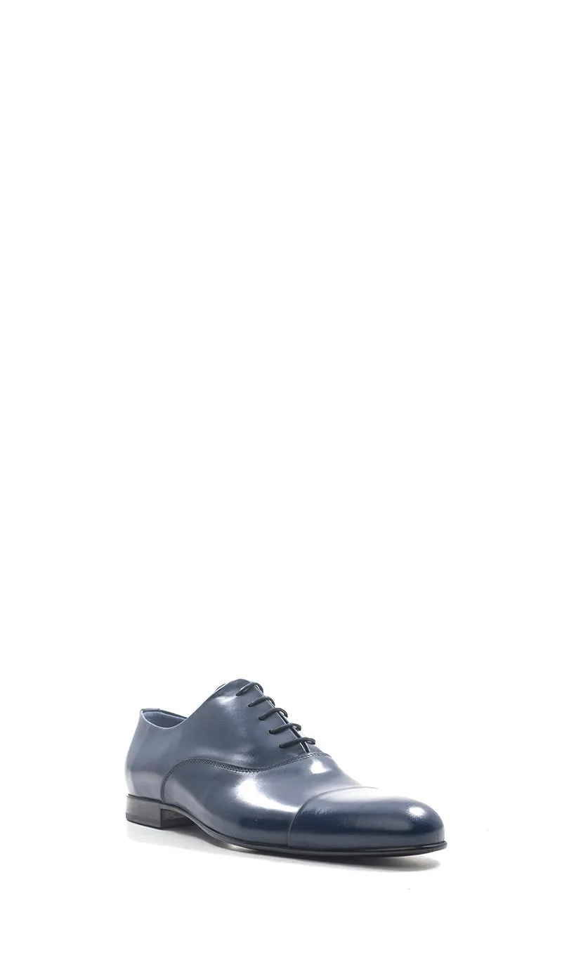 MEZZETINTE Stringata uomo blu in pelle