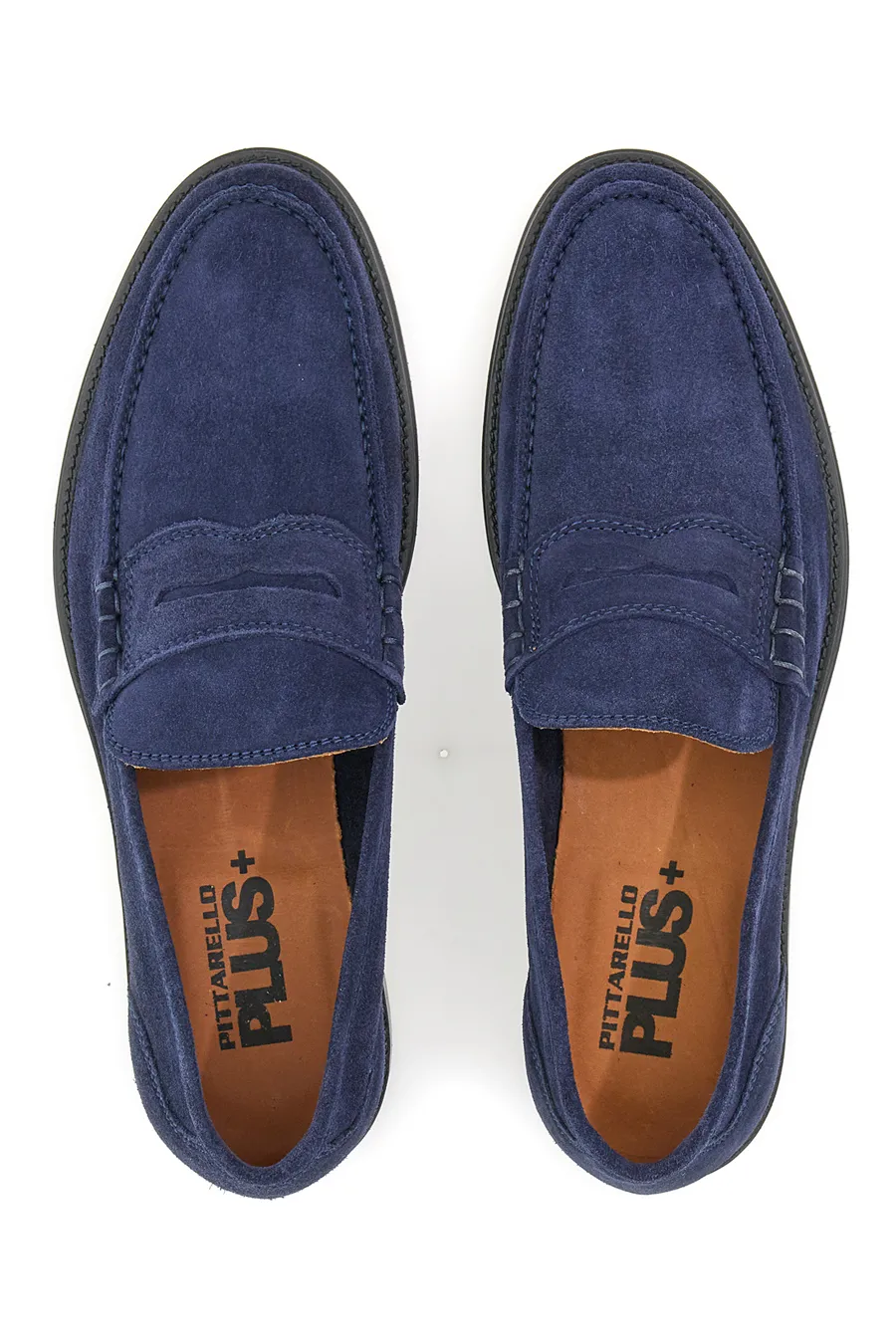 Mocassino Pittarello Plus 3320 in pelle scamosciata blu