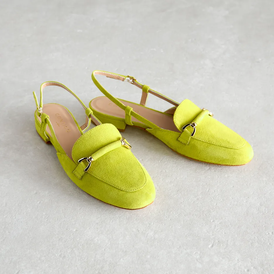 Mocassino Slingback Lime
