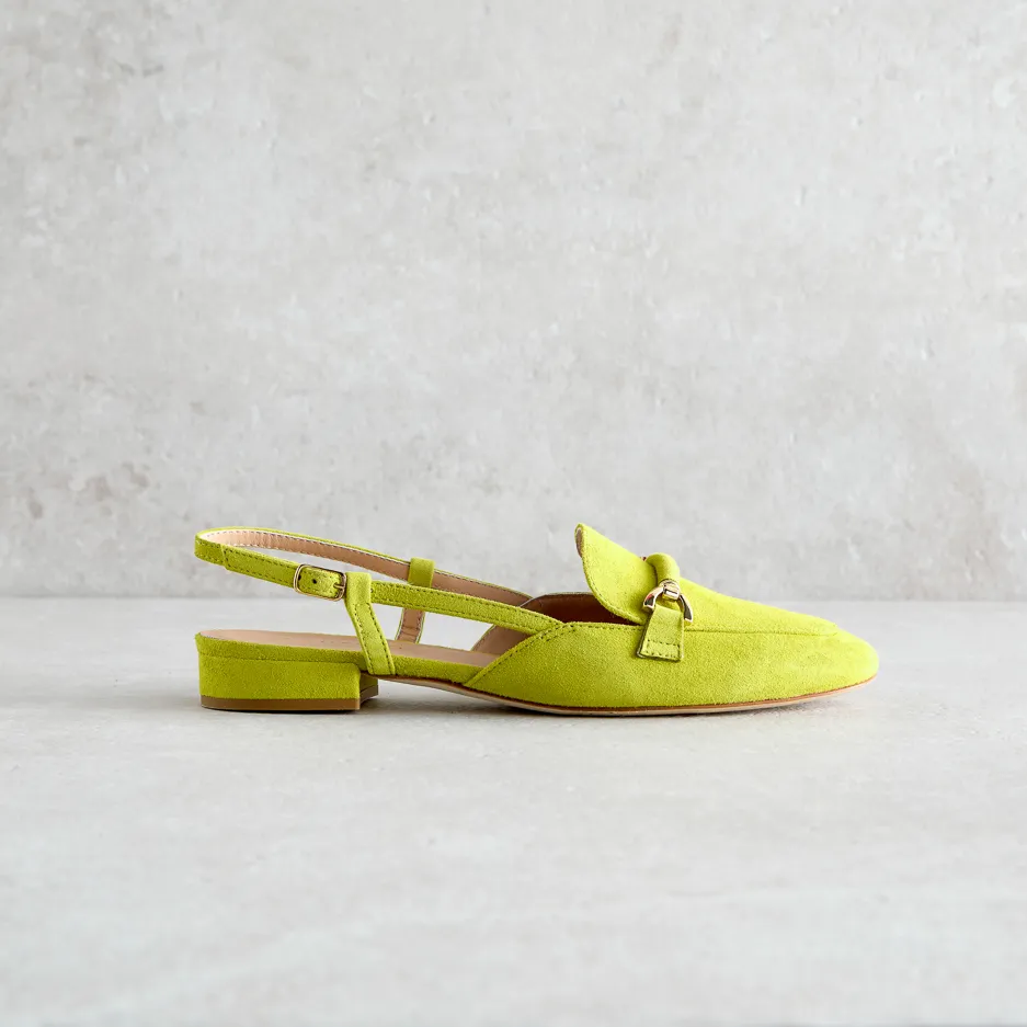 Mocassino Slingback Lime