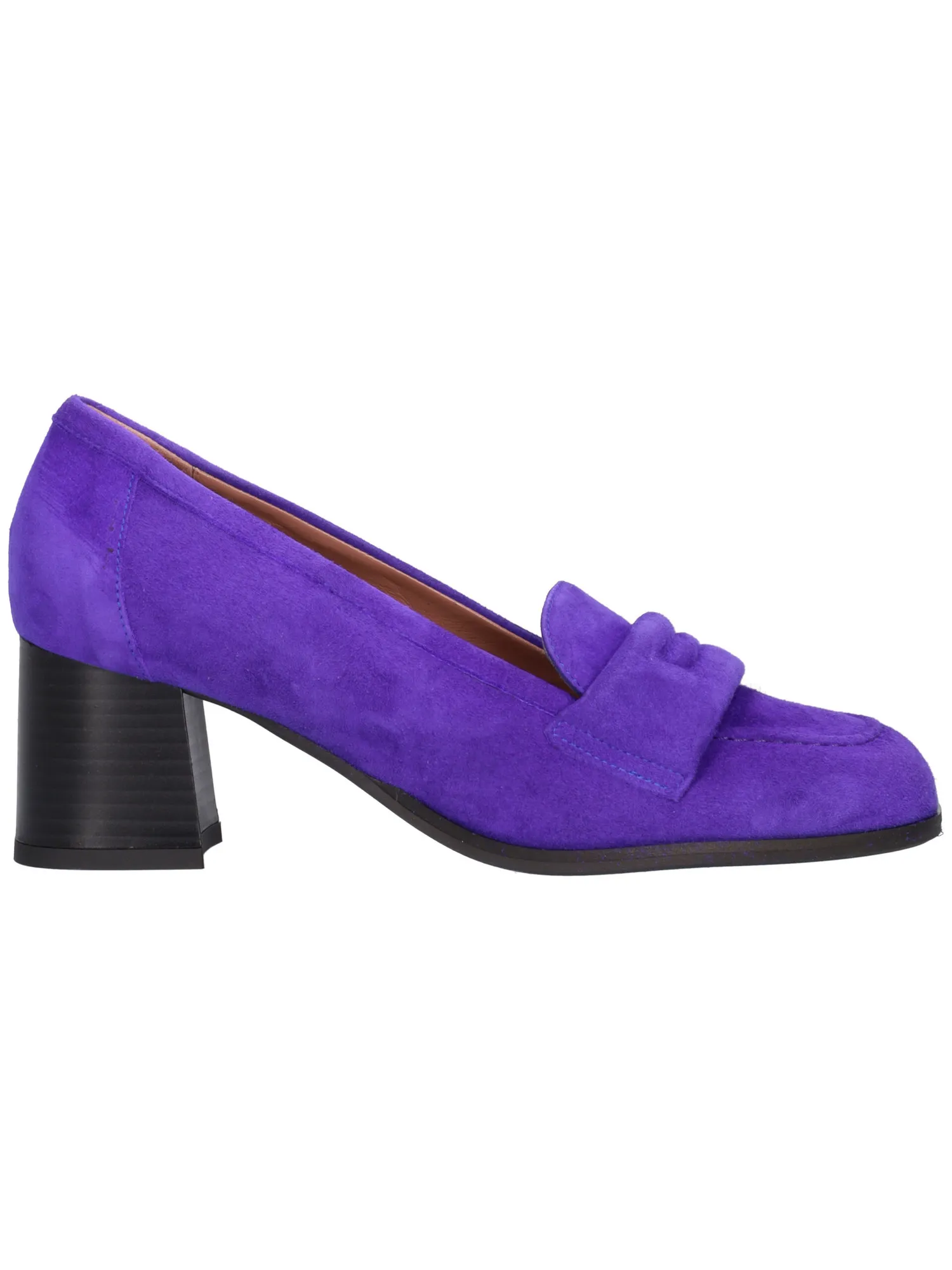 Mocassino tacco largo Confort da donna viola