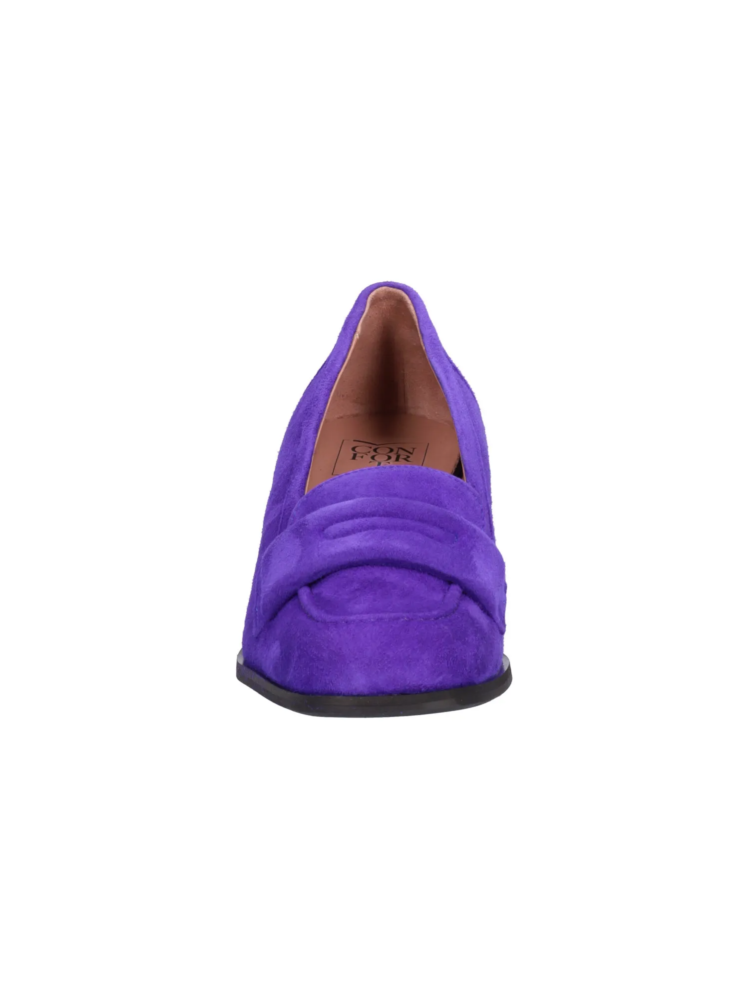 Mocassino tacco largo Confort da donna viola