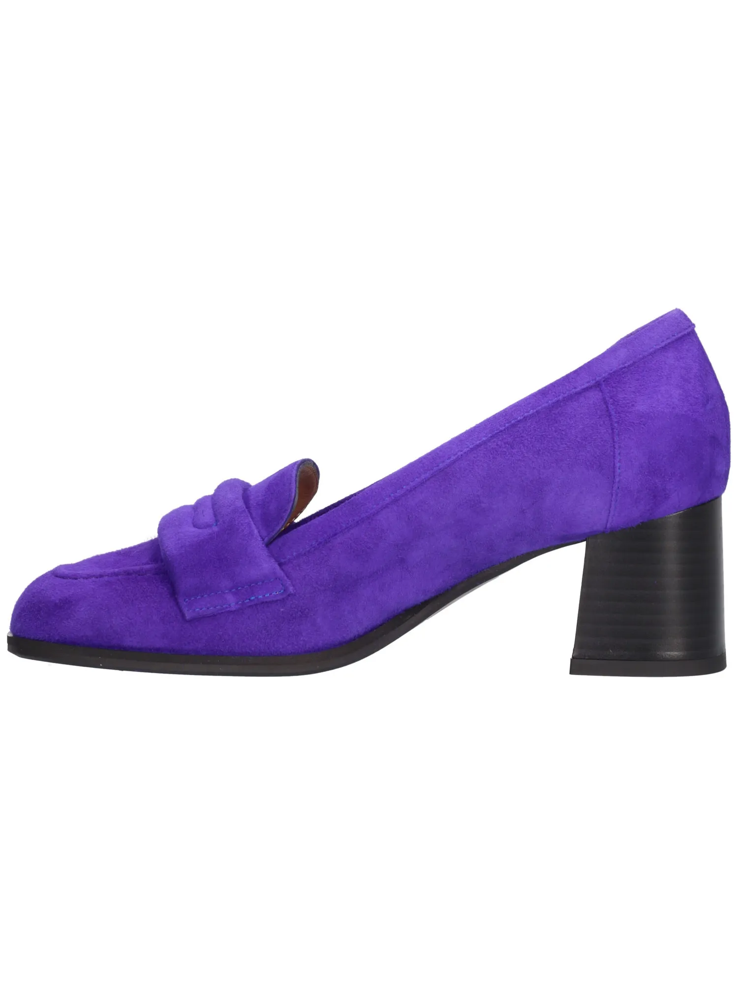 Mocassino tacco largo Confort da donna viola