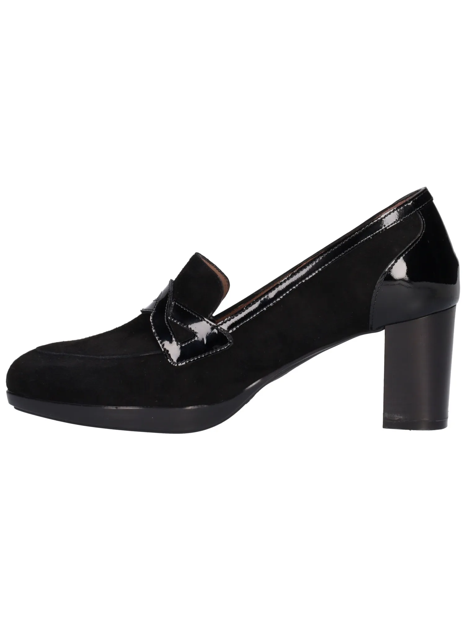 Mocassino tacco largo Melluso da donna nero