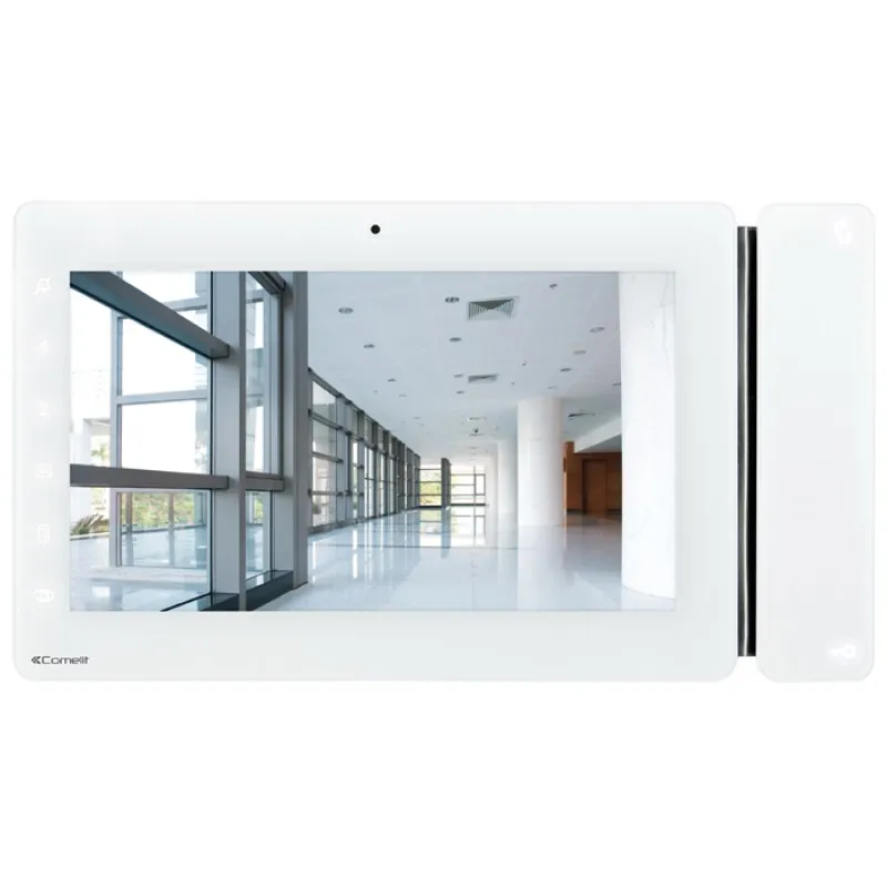 Monitor Maxi Touch 7", Bianco Vip, a colori da incasso - COMELIT 6802W 