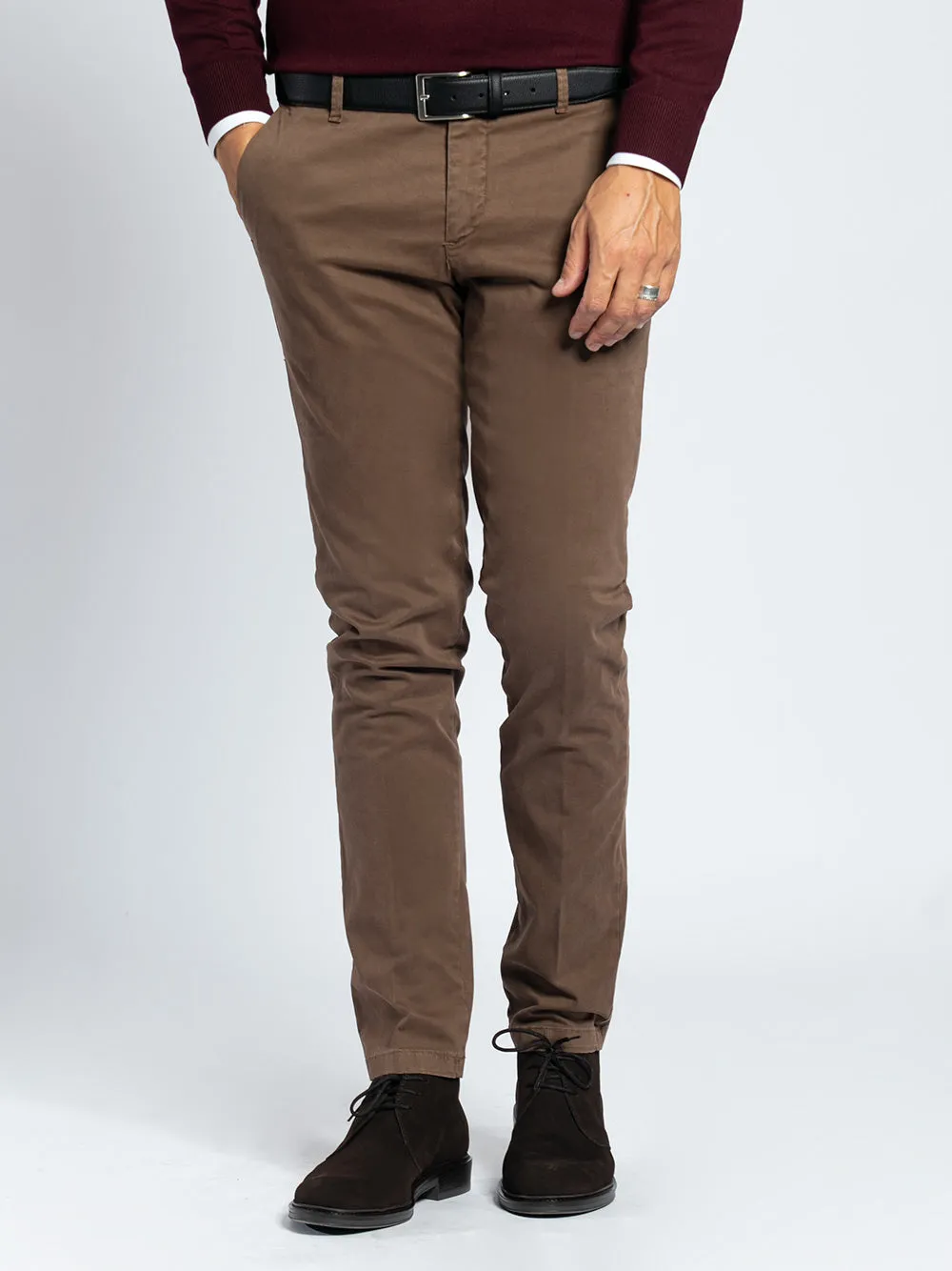 Pantalone in cotone stretch