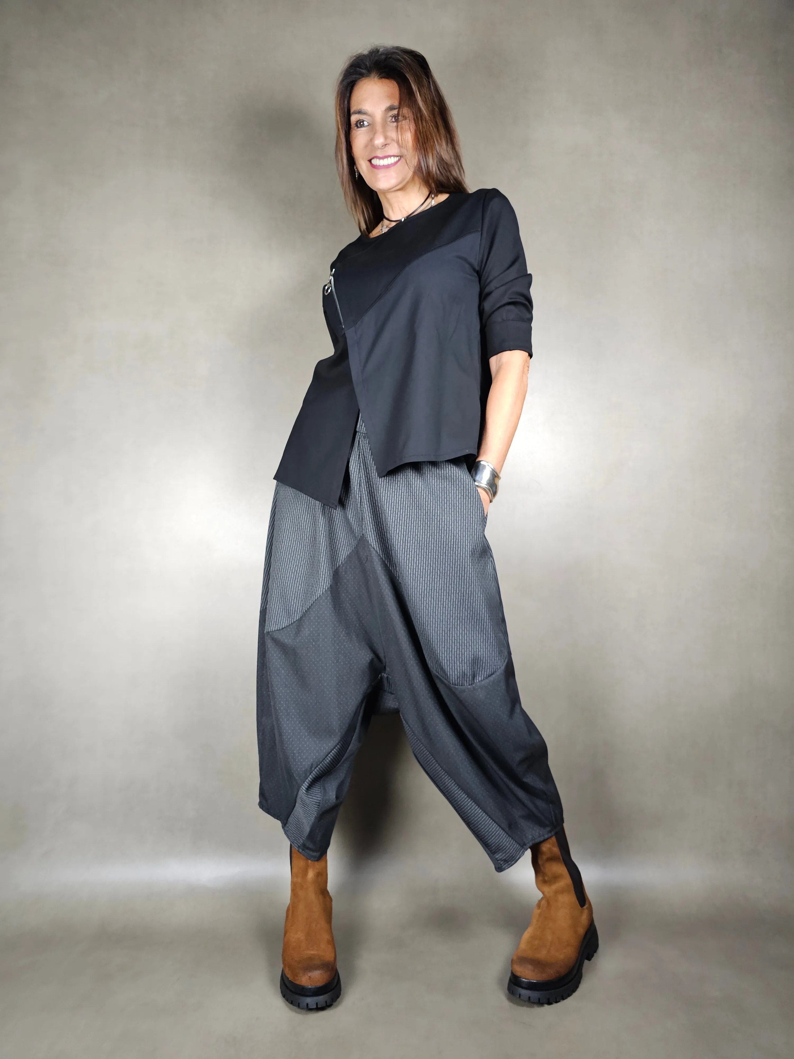 pantalone patchwork cav basso frescolana 77pl23vi