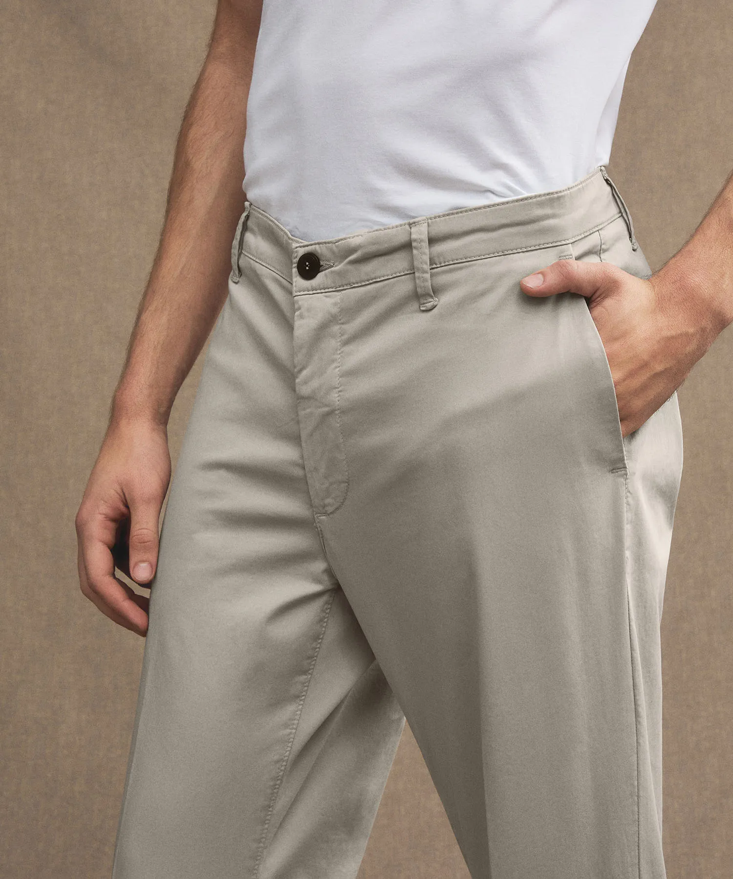 Pantaloni in raso di cotone
