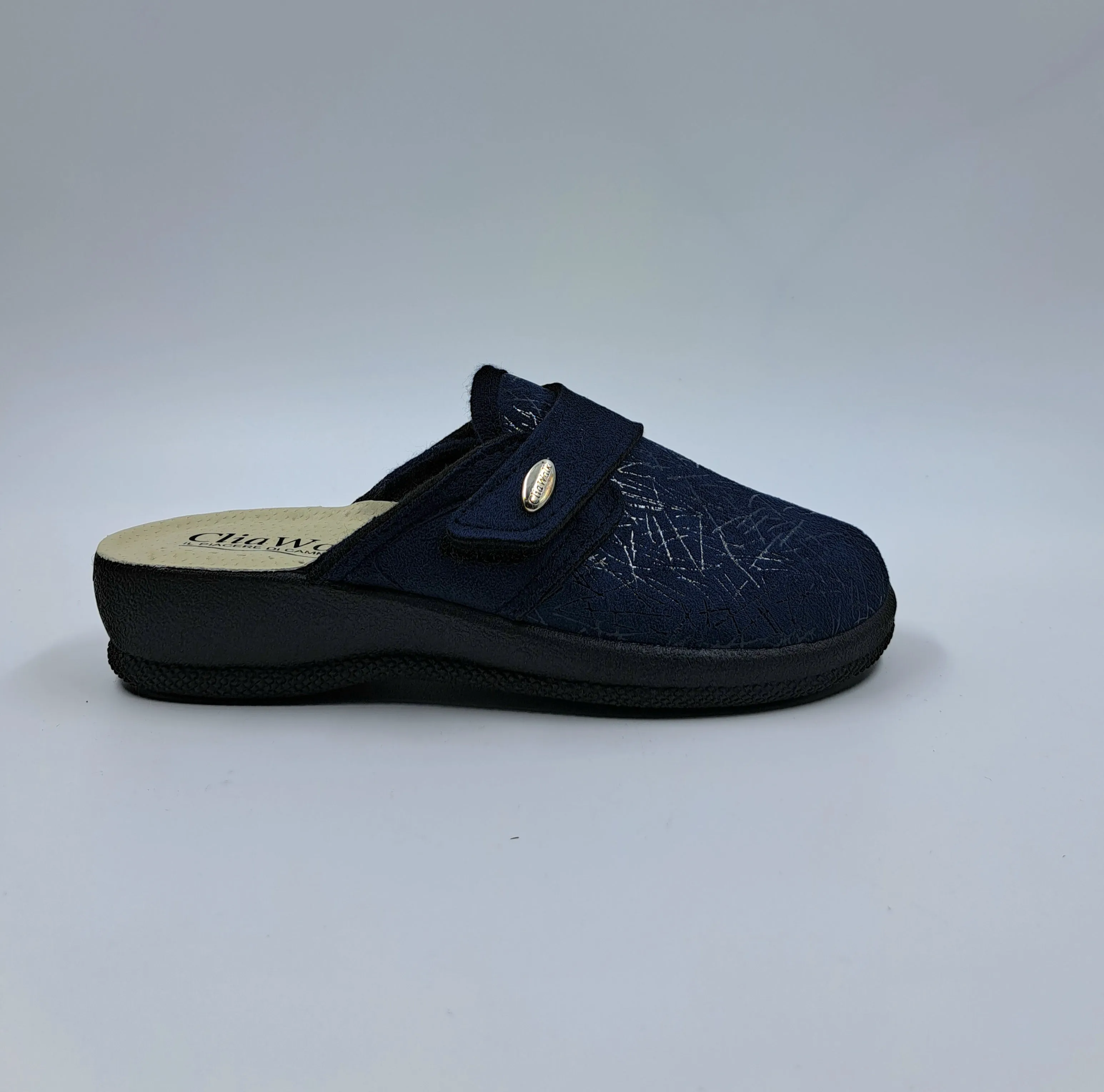 PANTOFOLE COMFORT TESSUTO BLU