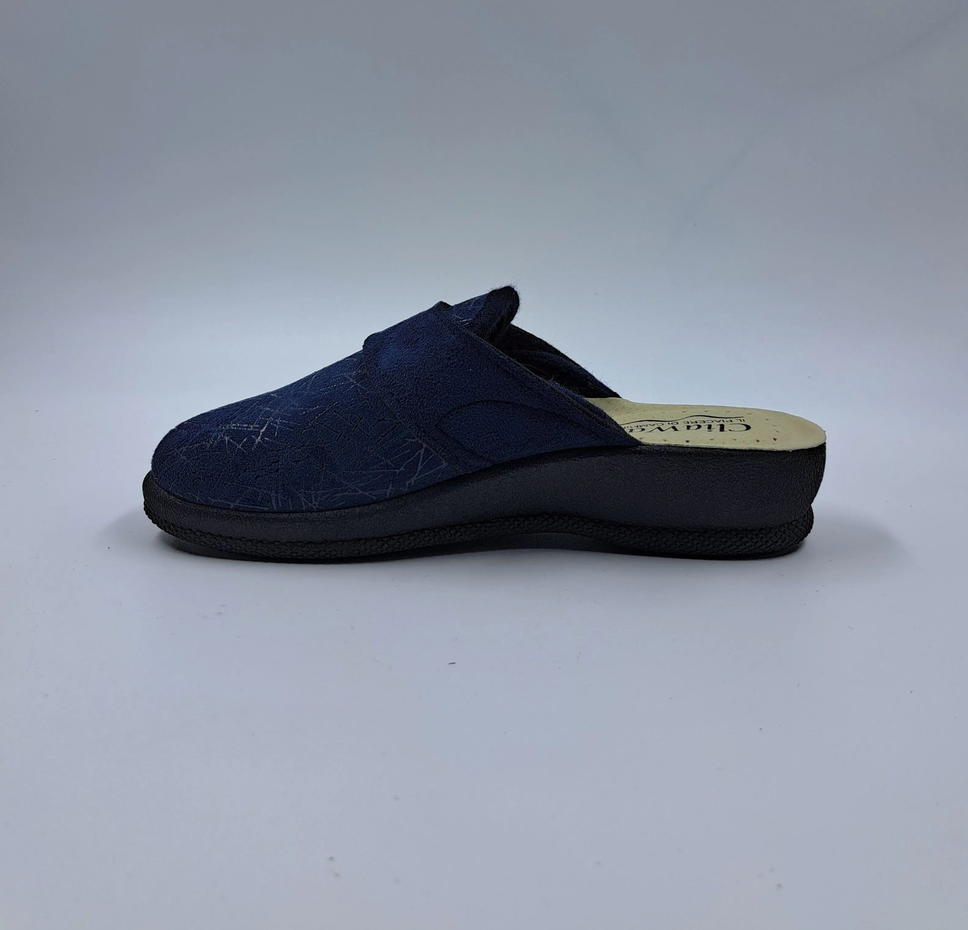 PANTOFOLE COMFORT TESSUTO BLU