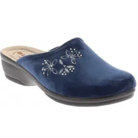 Pantofole da Donna - INBLU Art. BJ133 BLU Materiale Scamosciato