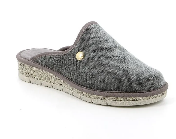 PANTOFOLE DOLA IN CINIGLIA GRIGIO
