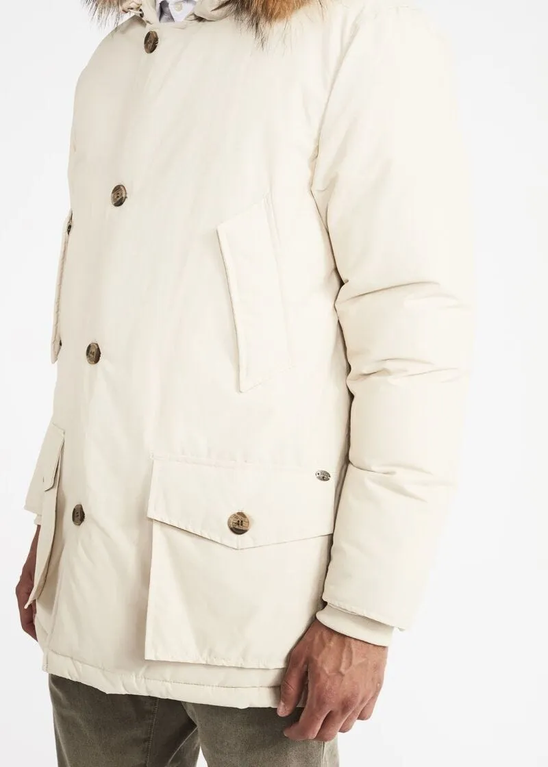 Parka con cappuccio e tasche