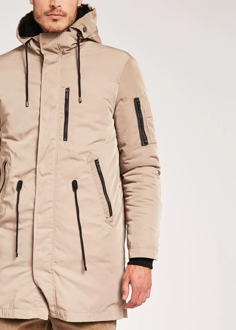 Parka in nylon memory