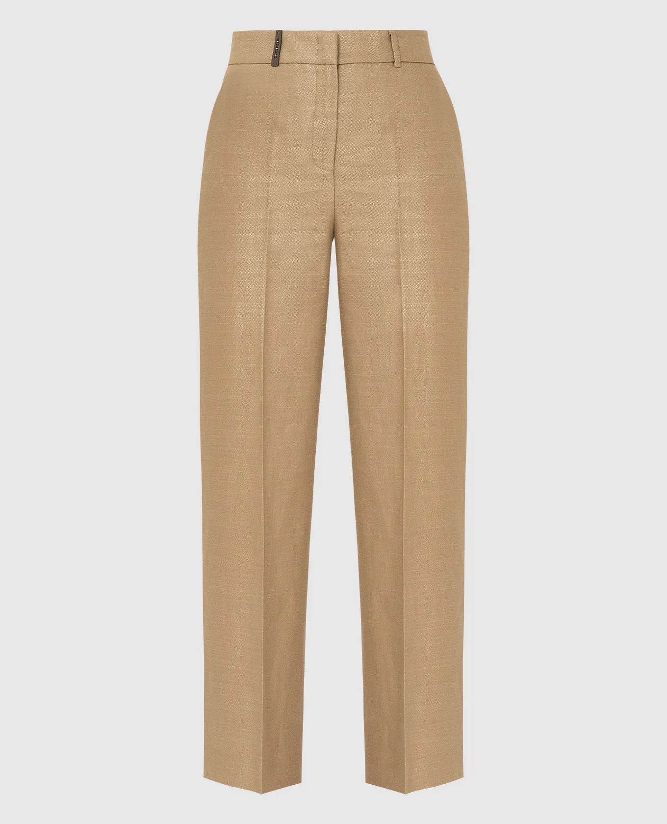 Peserico Pantaloni beige in lino e seta P0421002125