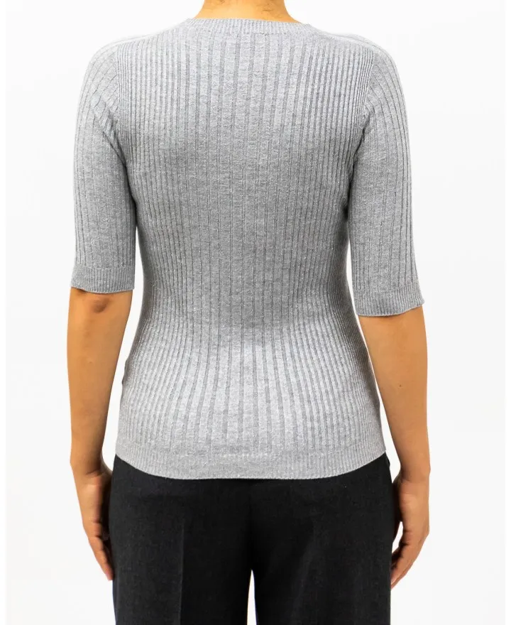 Peserico - Sottogiacca in Lurex Grigio Perla Donna