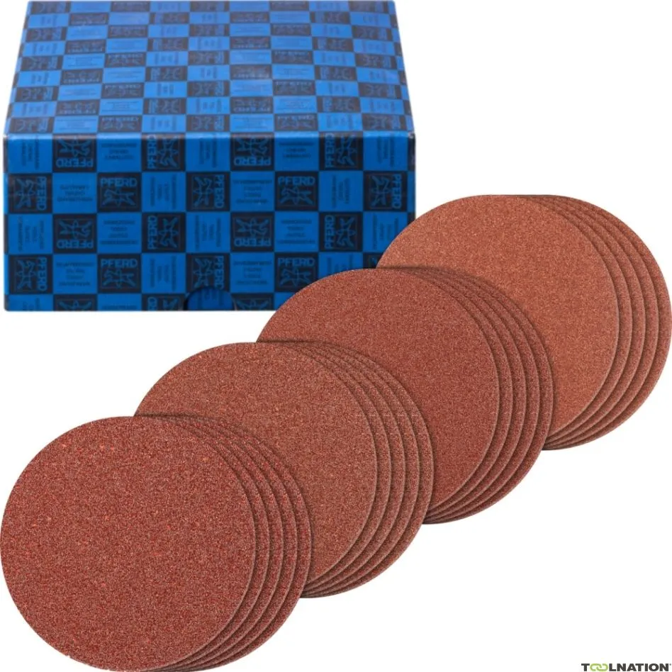 Pferd 42898001 Set di dischi Klit al corindone grosso 20 pezzi Ø 125 mm A40,60,80,120 per smerigliatrice angolare