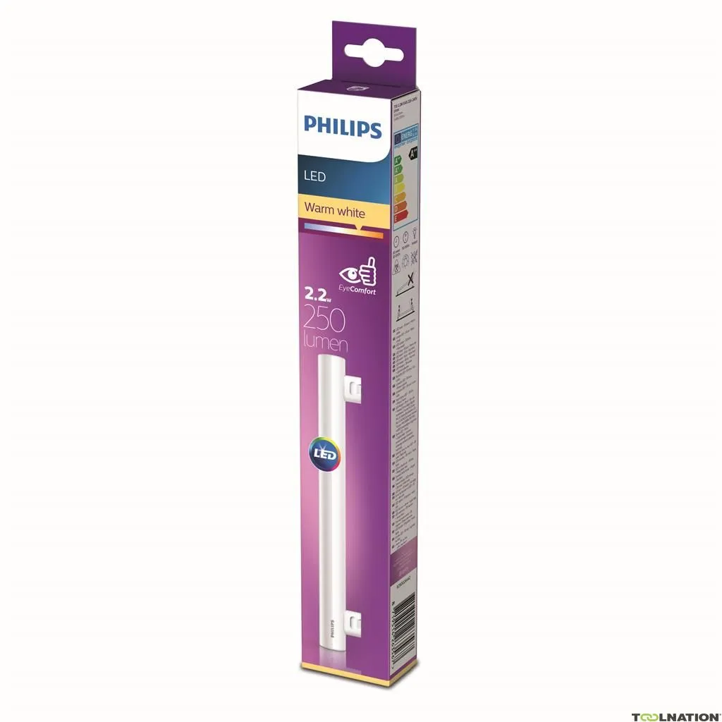 Philips P263567 LED Lampada tubolare diritta 2,2 watt S14s Bianco caldo