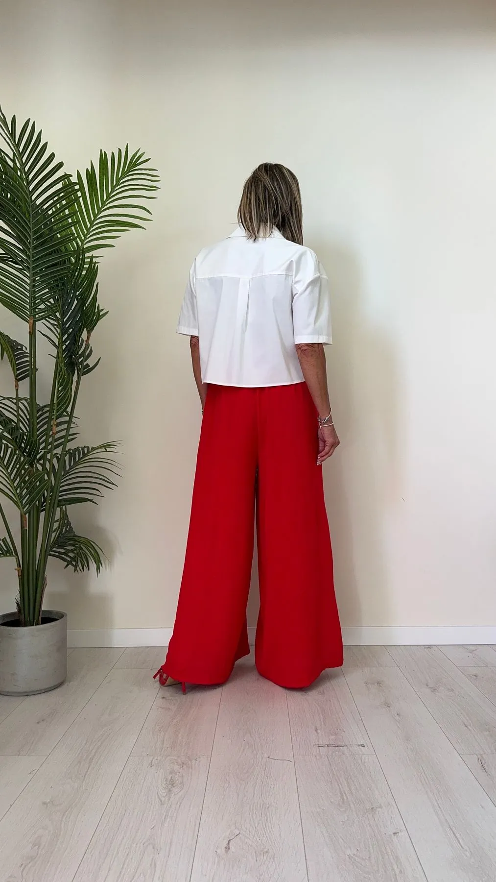 PLEASE - CLX9HMR - CAMICIA POLICOTONE CROPPED CON TASCHE