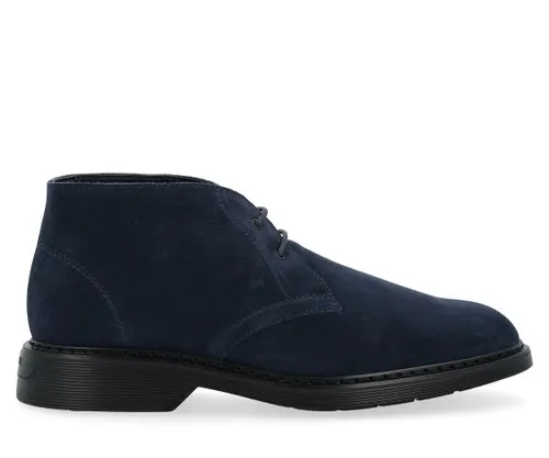 Polacco Hogan H576 in pelle scamosciata blu