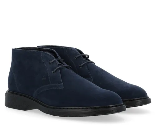 Polacco Hogan H576 in pelle scamosciata blu