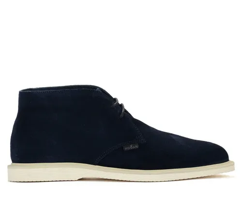 Polacco Hogan H616 in pelle scamosciata blu