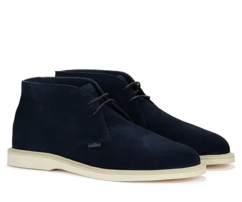 Polacco Hogan H616 in pelle scamosciata blu