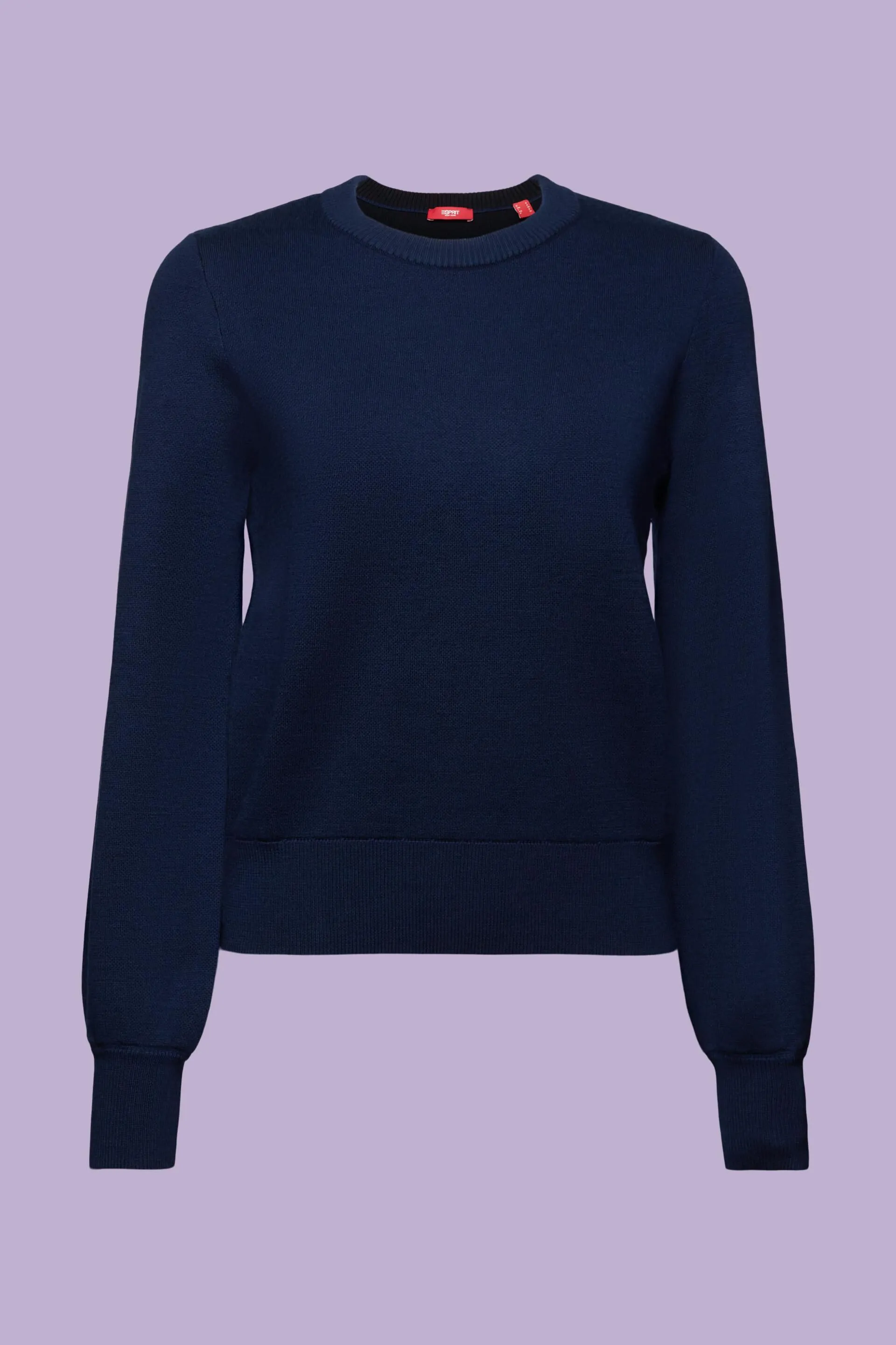 Pullover a girocollo in misto lana