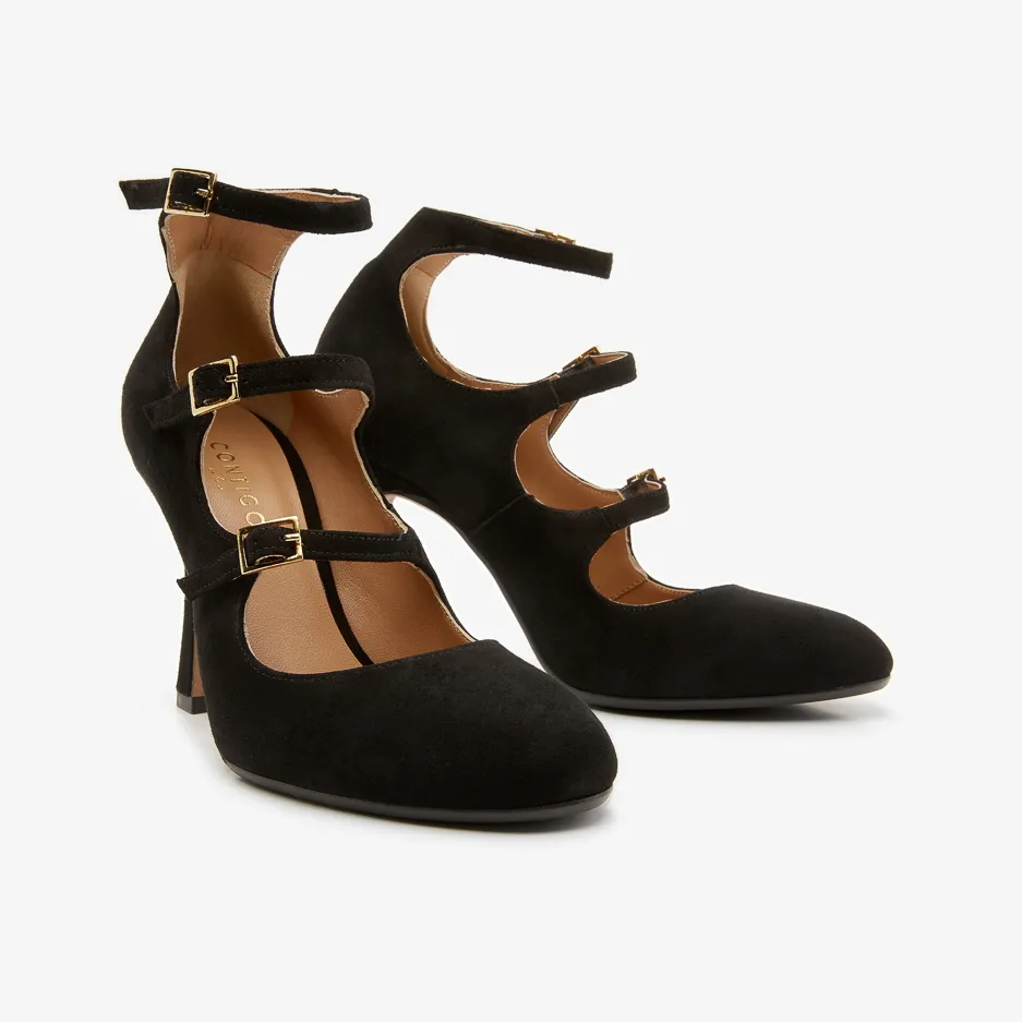 Pumps Nere Cinturini