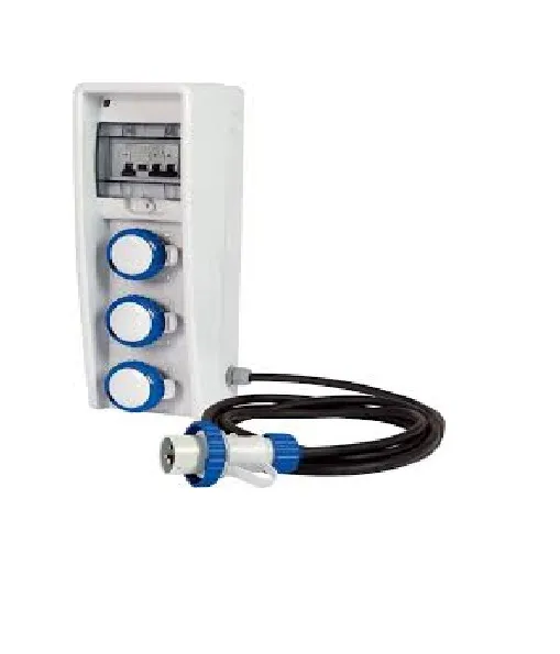 Quadro Garanti ASC IP65 3 Prese 2P+T 16A 2 Protezioni Con Cavo da 1,5mt 3kW - FANTON 74307 