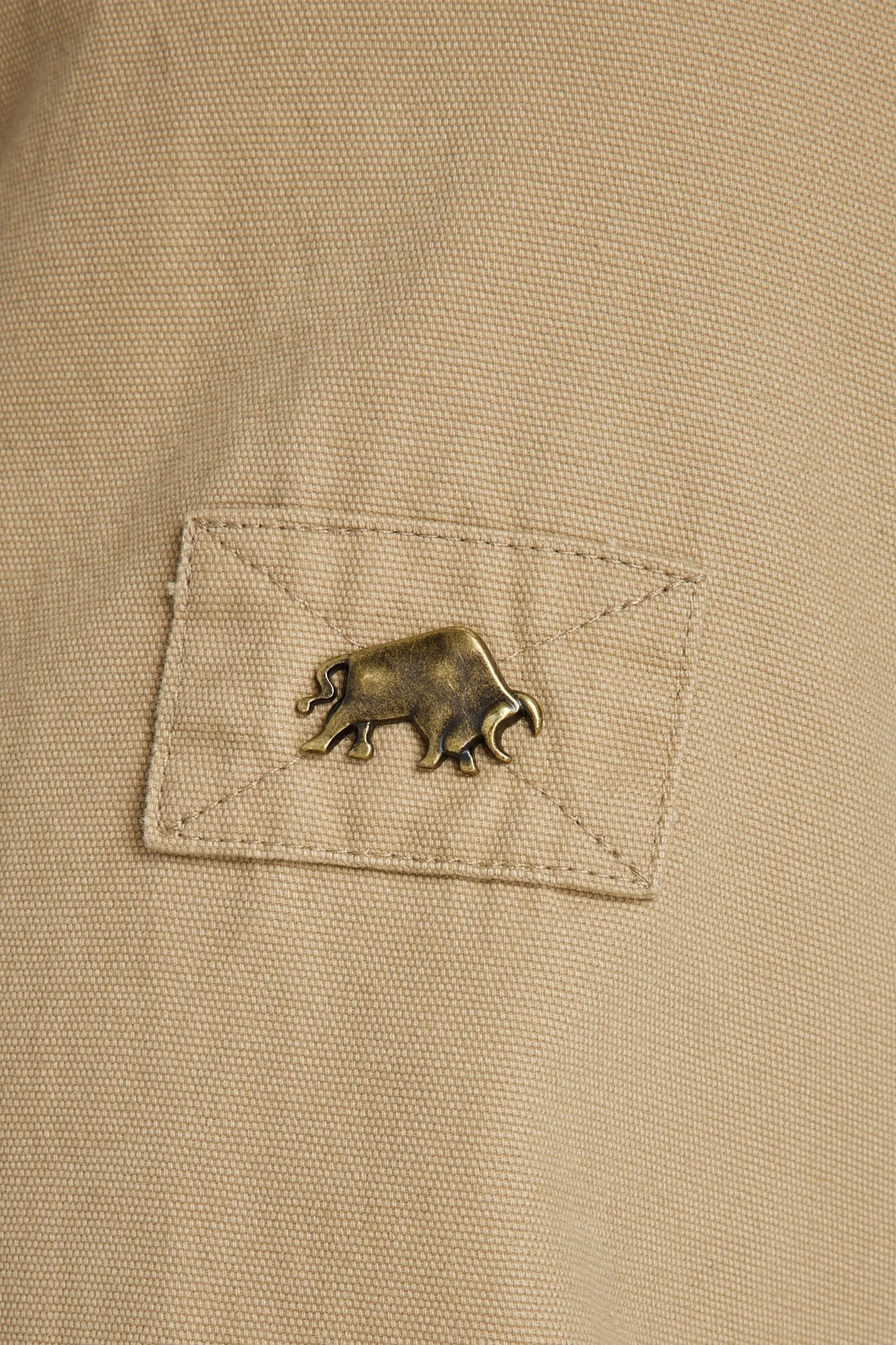 Raging Bull Marrone - Giacca militare in twill di tela