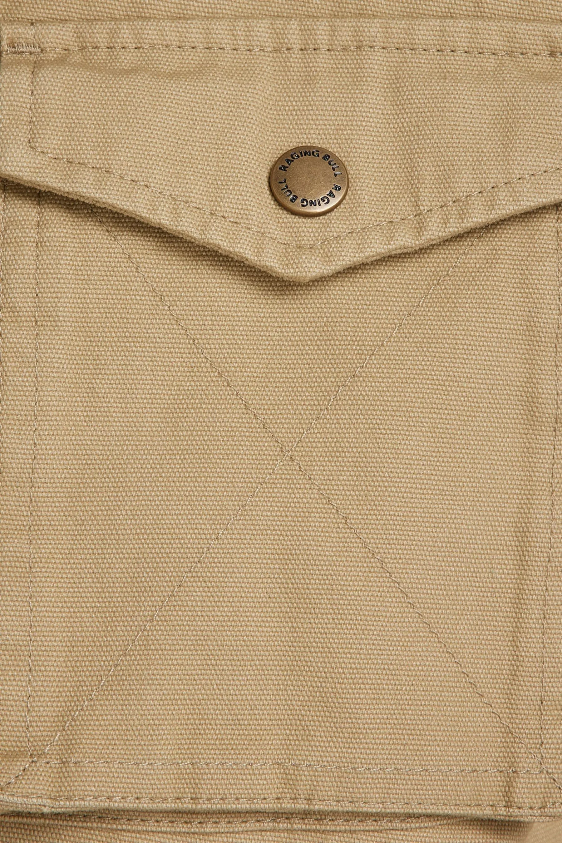 Raging Bull Marrone - Giacca militare in twill di tela